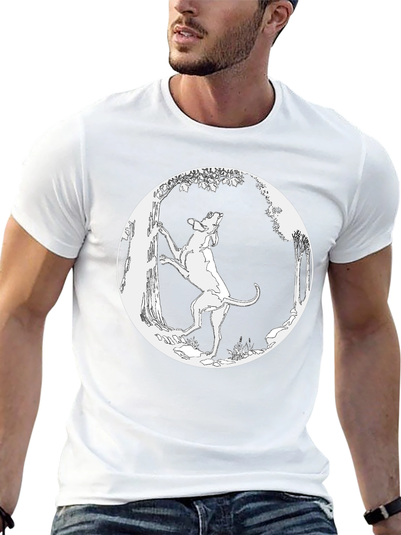 Hound Dog T-Shirt - Black Graphic Tee