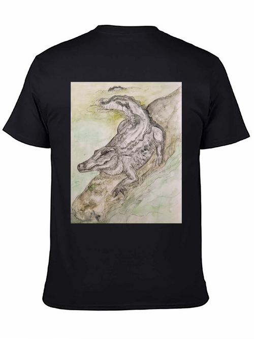 Alligator Graphic Tee - Unique Reptile Design