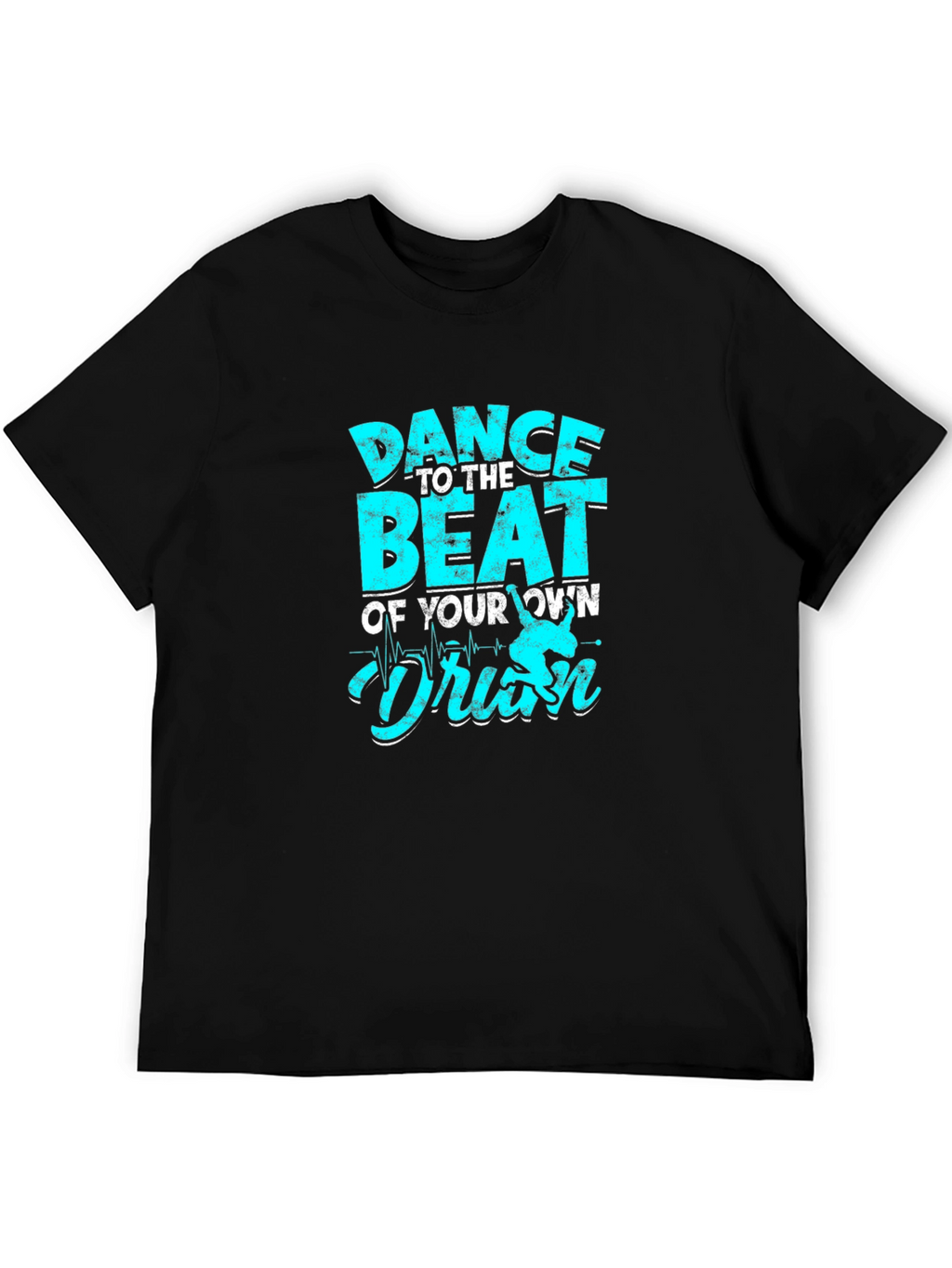 Dance to the Beat Graphic Tee - Black