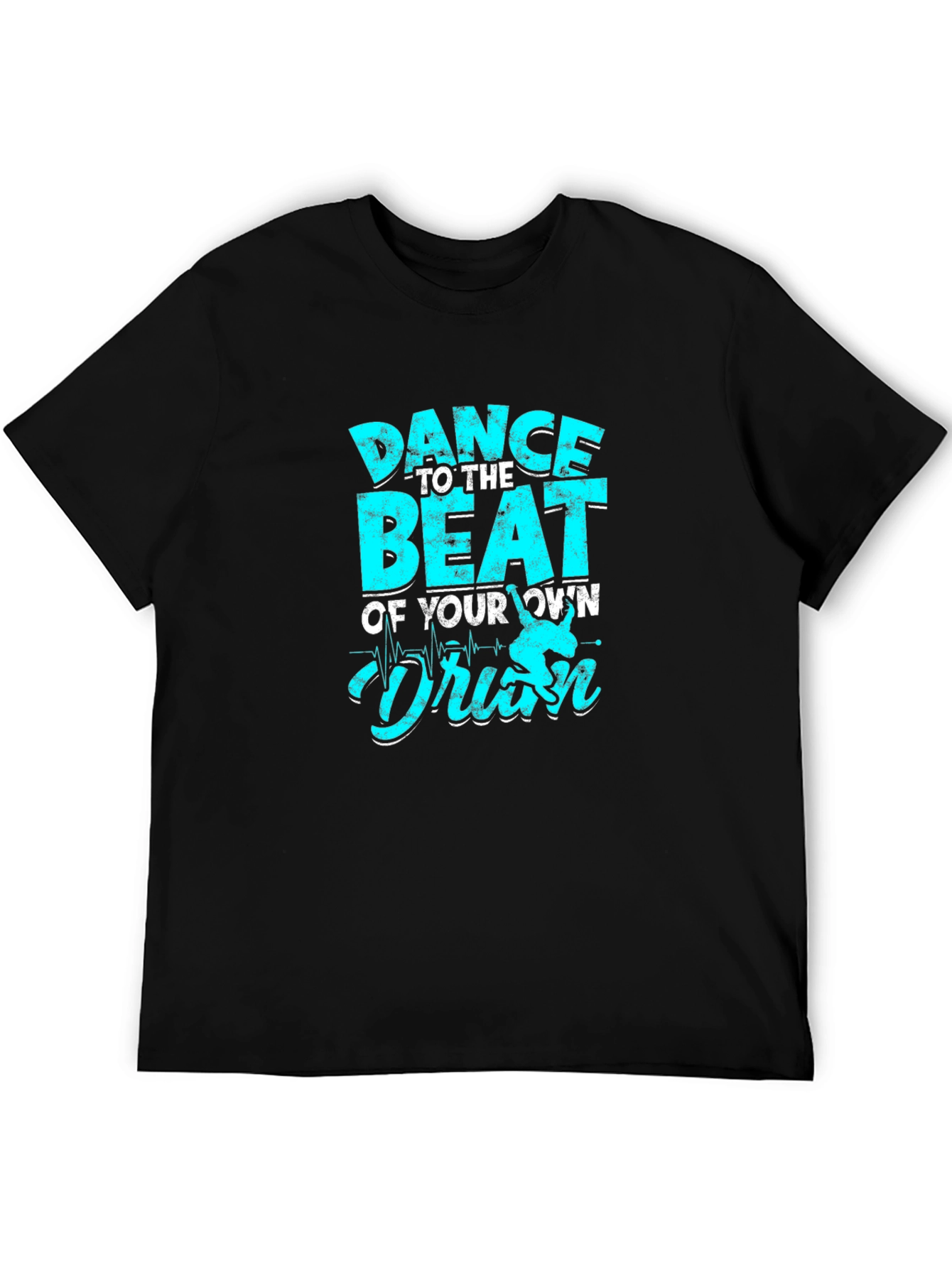 Dance to the Beat Graphic Tee - Black