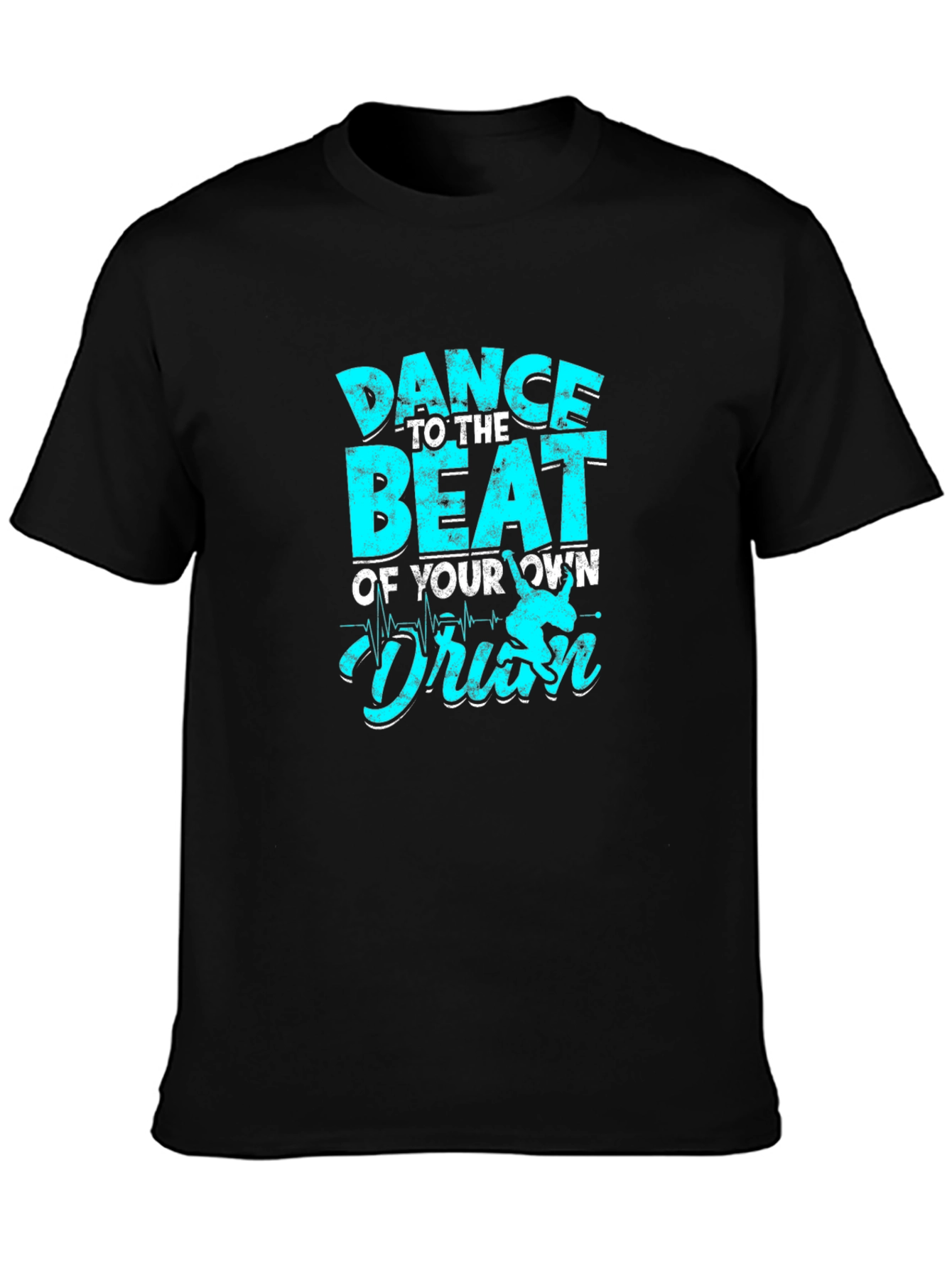 Dance to the Beat Graphic Tee - Black