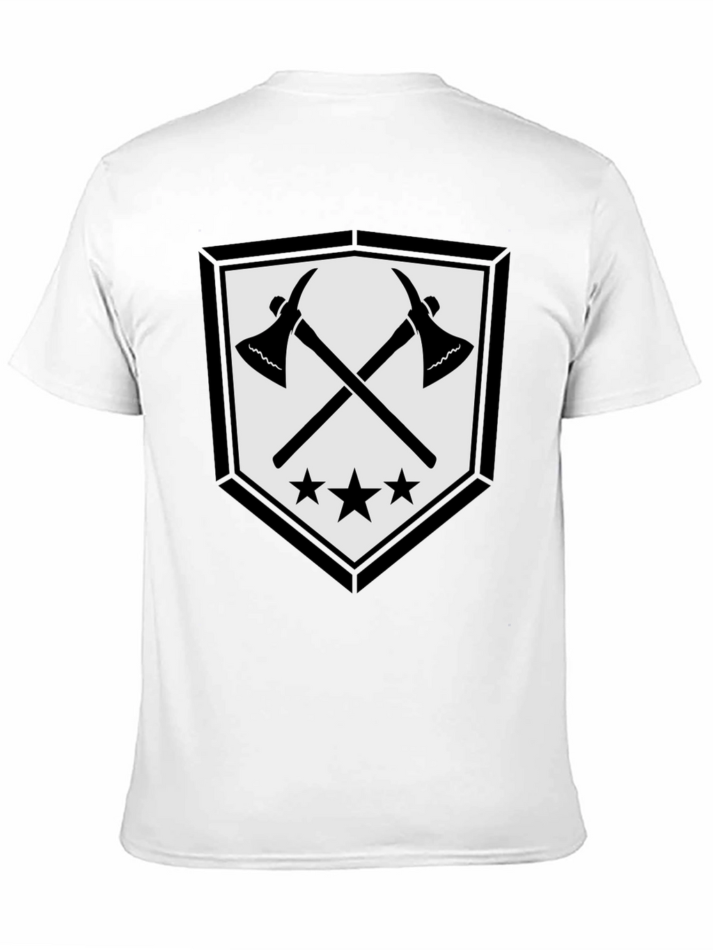 Axe & Stars Graphic T-Shirt - Mens Black Tee