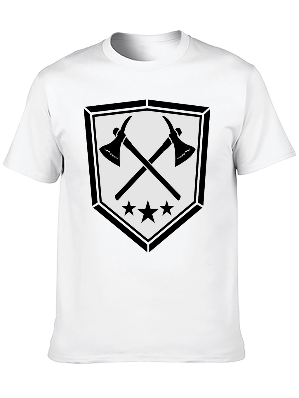 Axe & Stars Graphic T-Shirt - Mens Black Tee