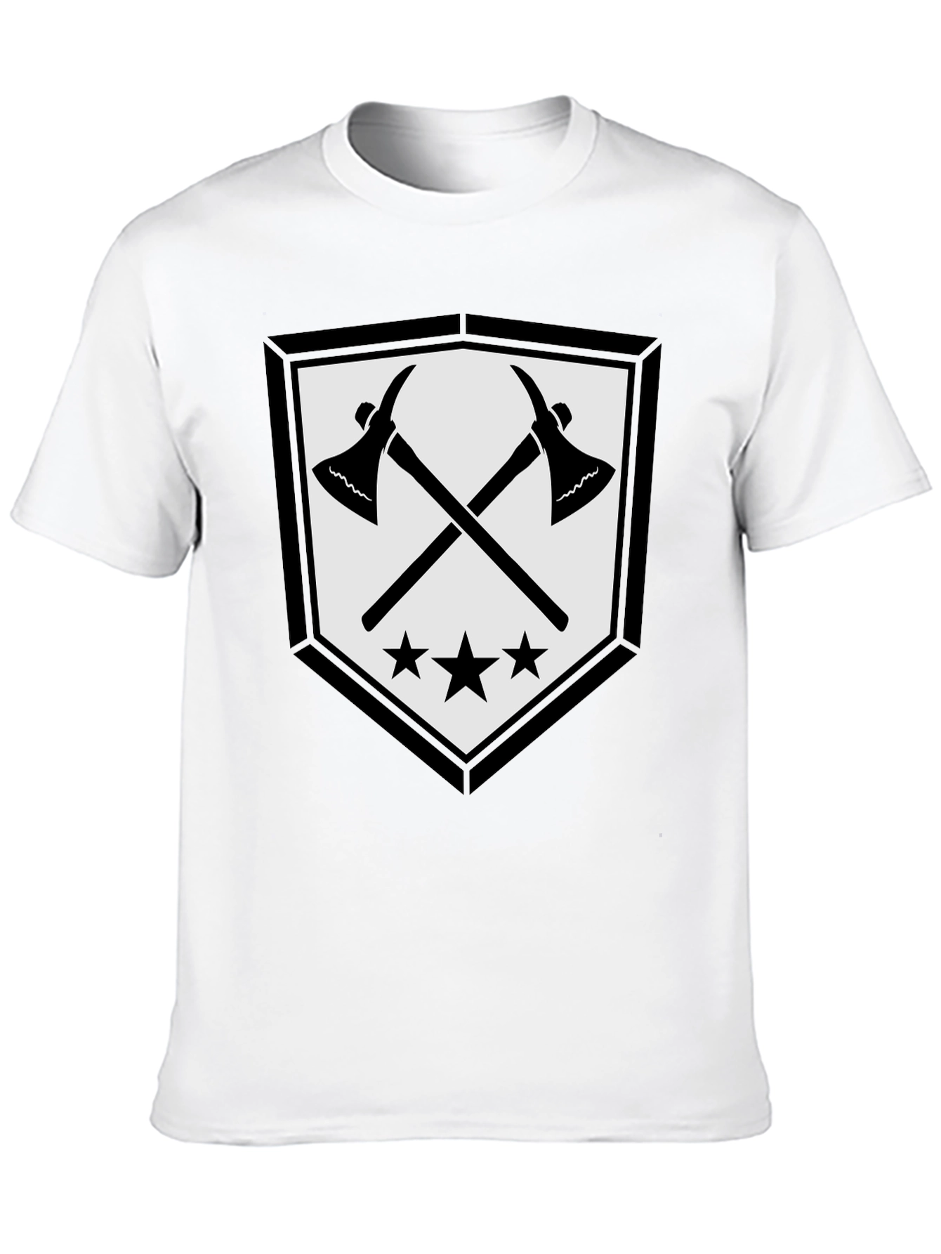 Axe & Stars Graphic T-Shirt - Mens Black Tee