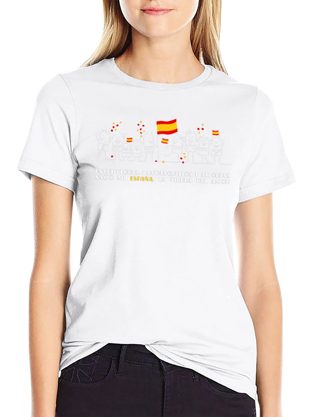 España Pride Black Tee - Land of Love