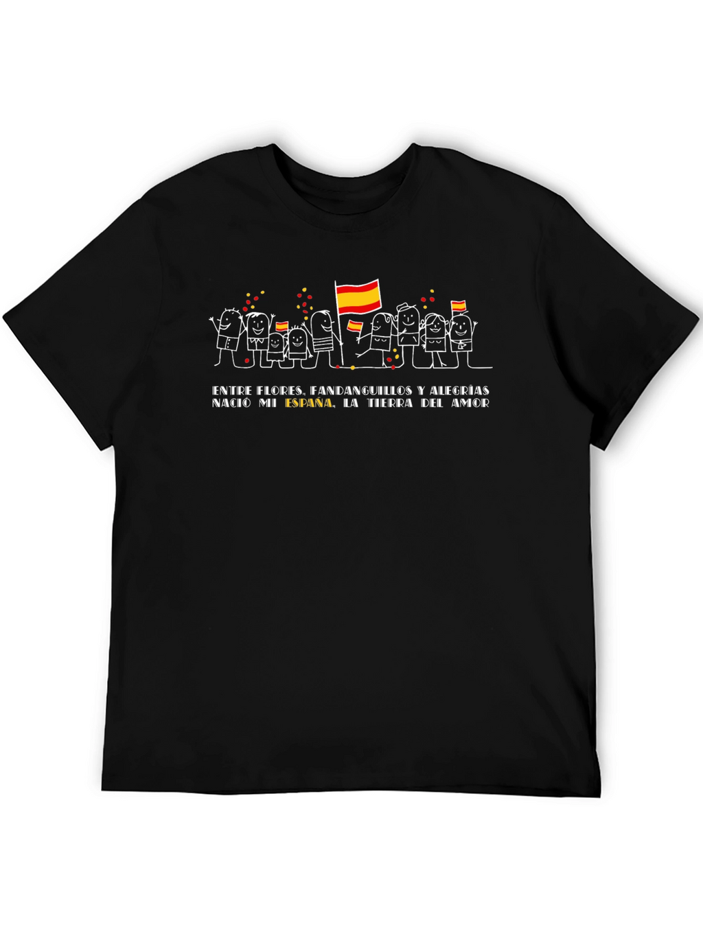 España Pride Black Tee - Land of Love