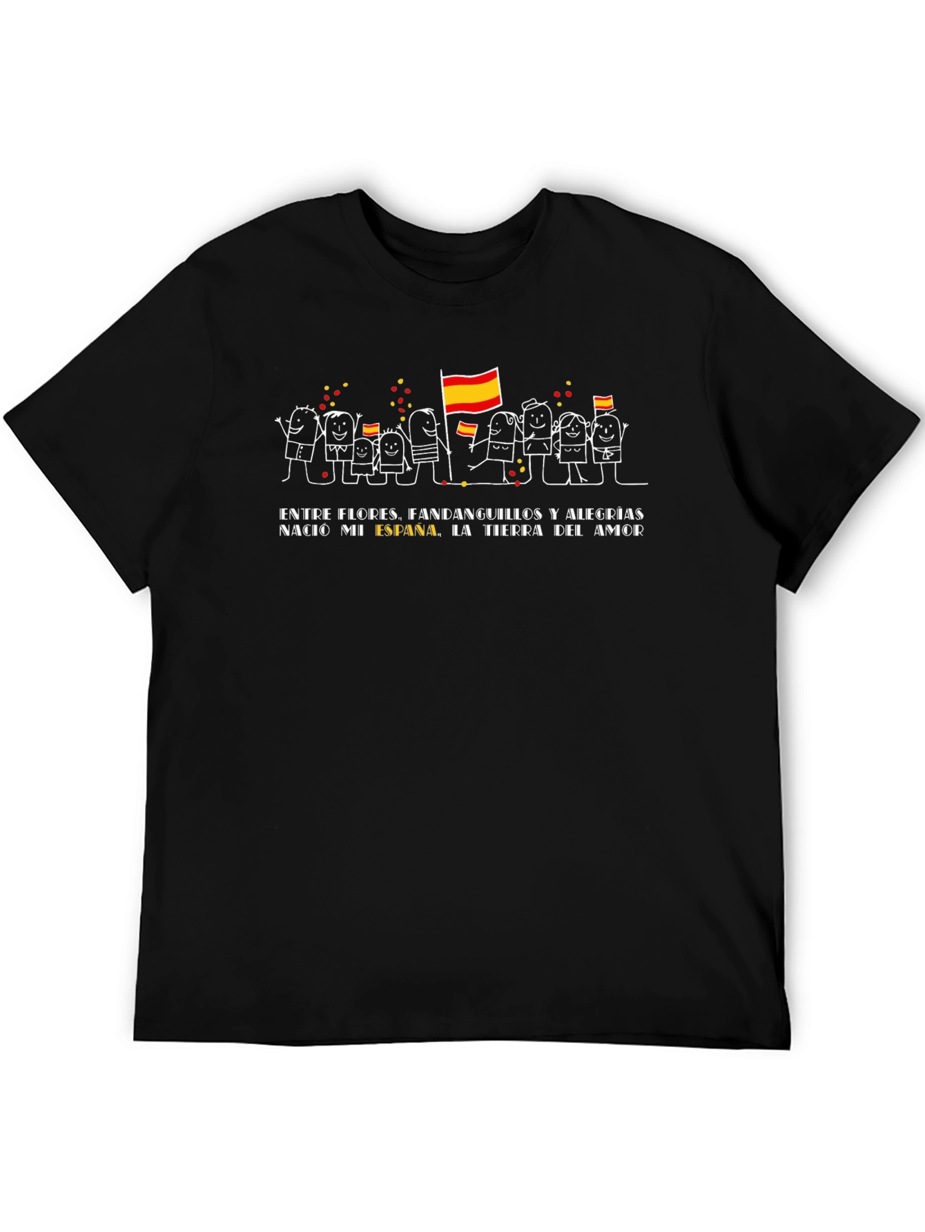 España Pride Black Tee - Land of Love