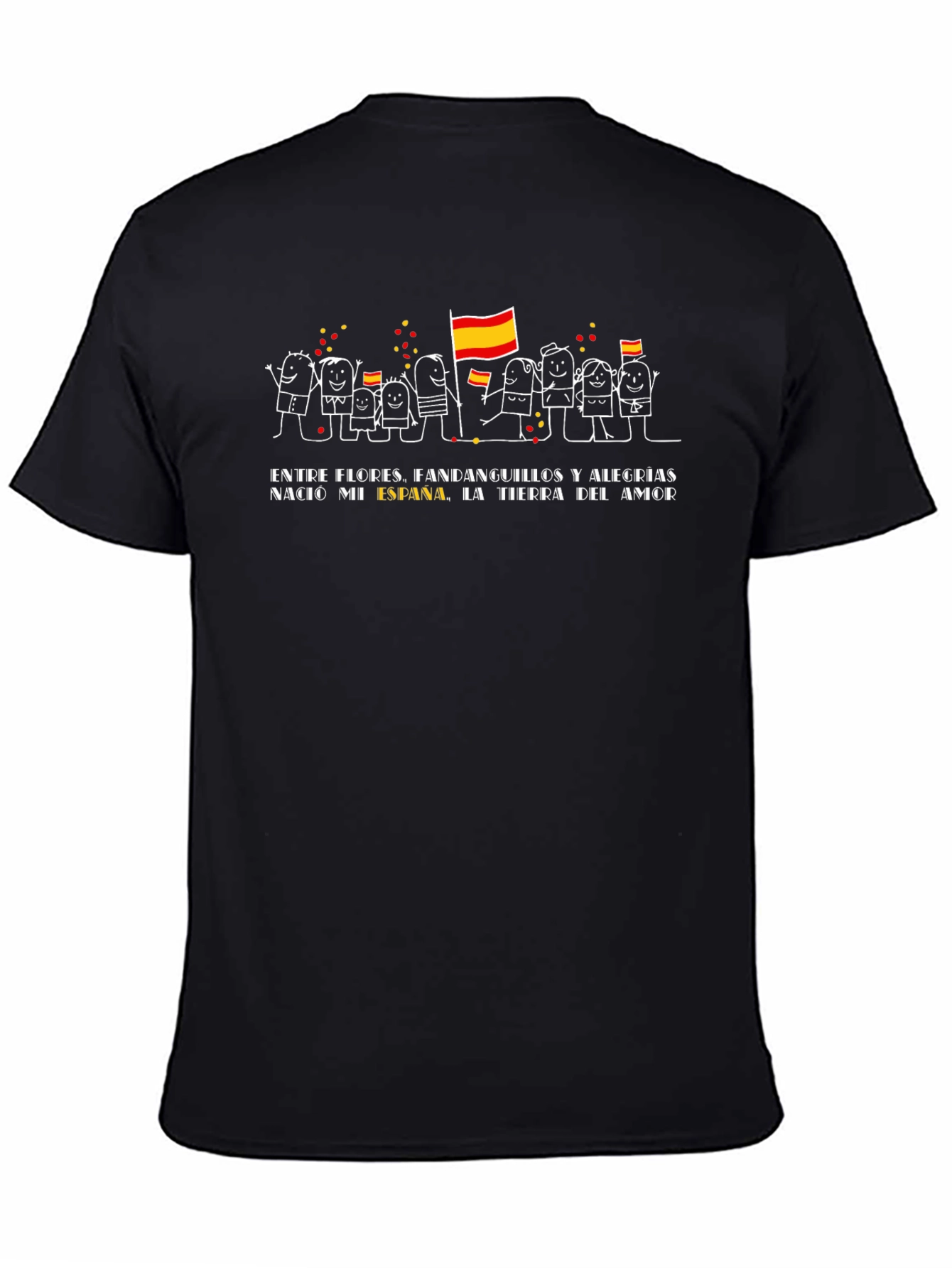 España Pride Black Tee - Land of Love