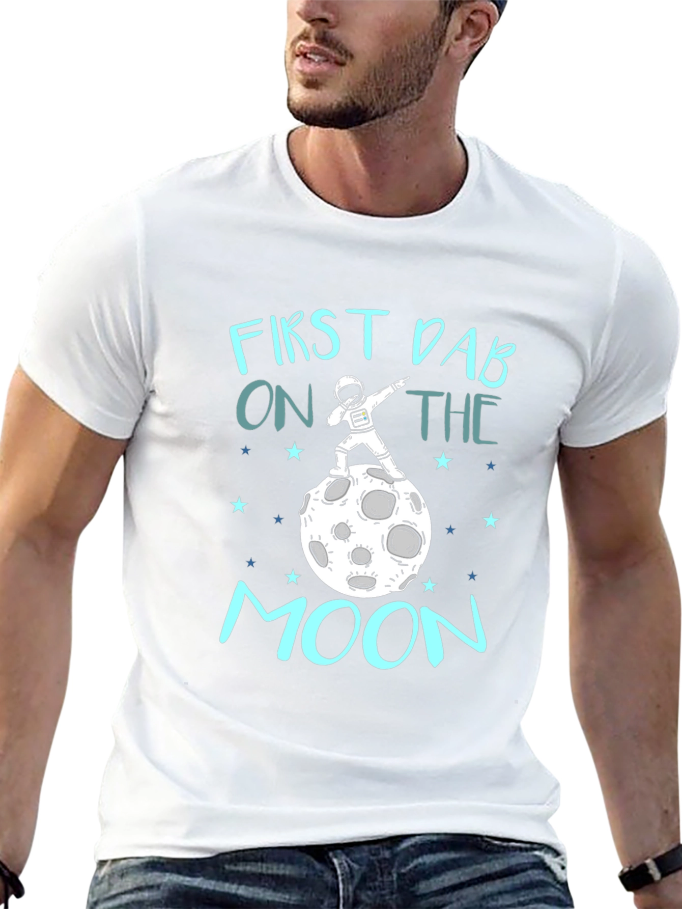 First Dab on the Moon Graphic Tee