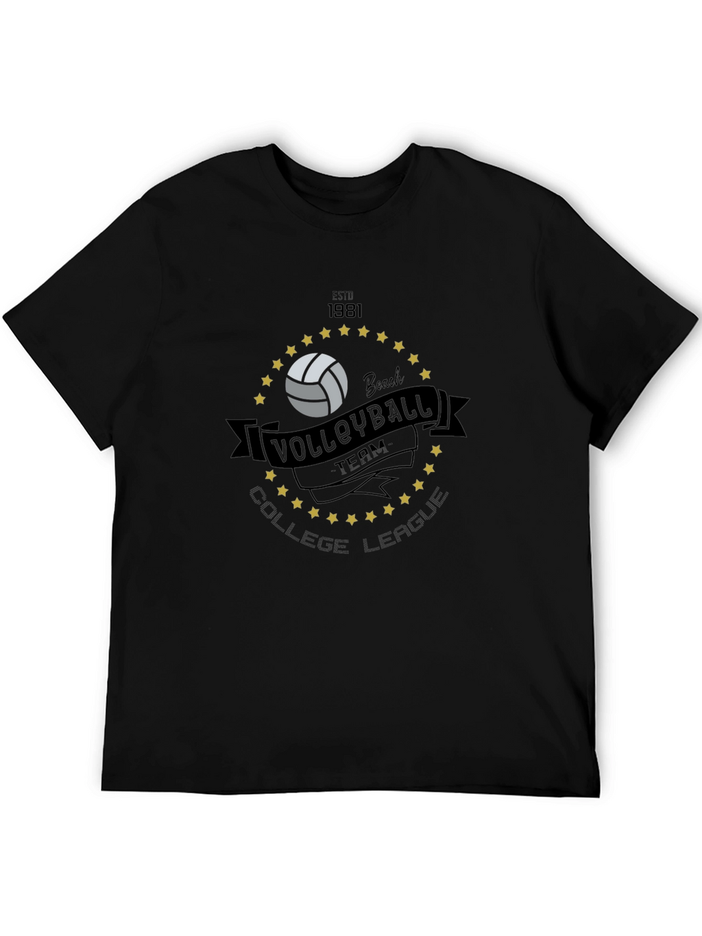 Volleyball Team College League T-Shirt