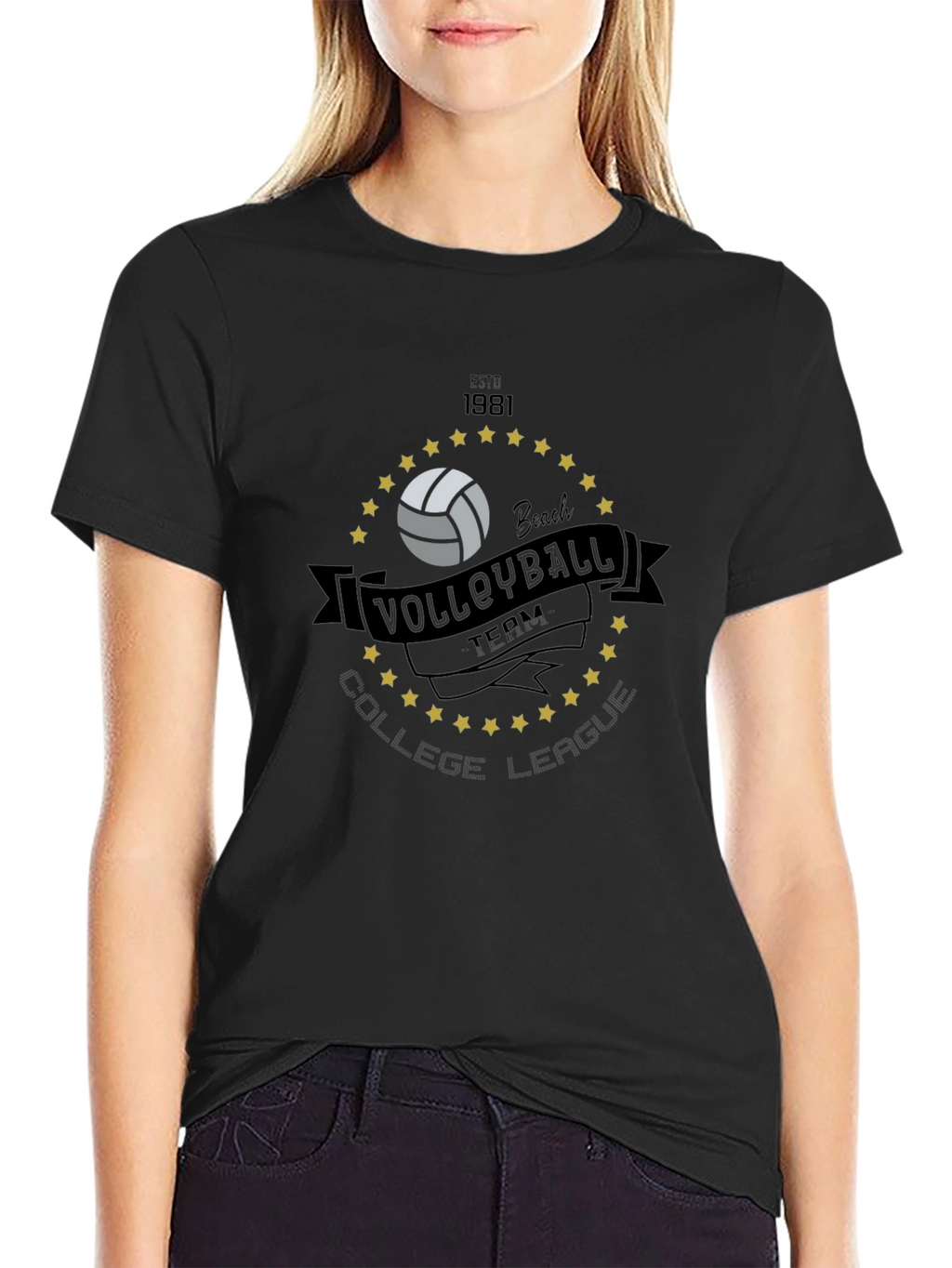 Volleyball Team College League T-Shirt