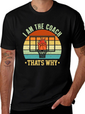 I AM THE COACH Basketball Graphic T-Shirt