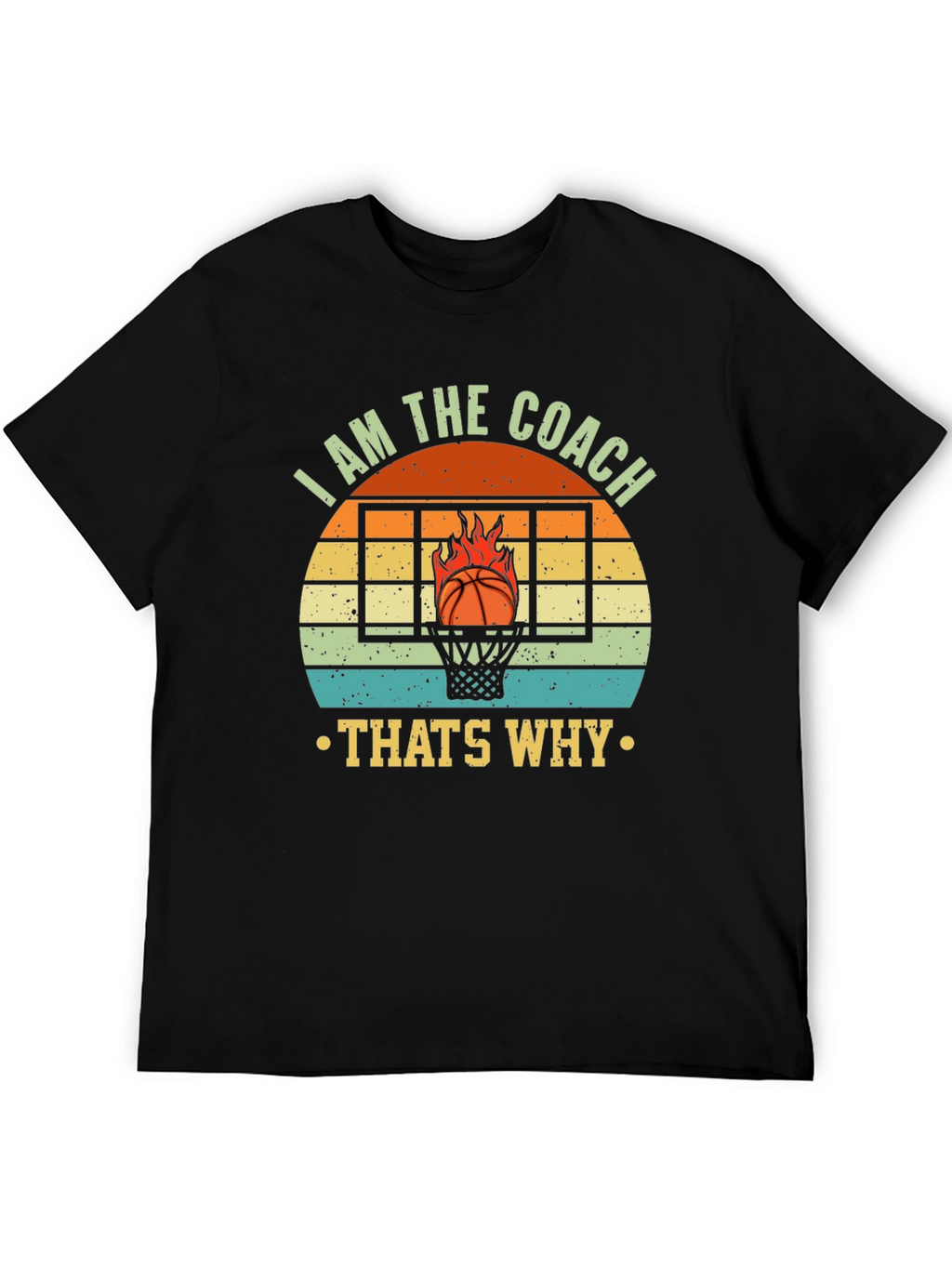 I AM THE COACH Basketball Graphic T-Shirt