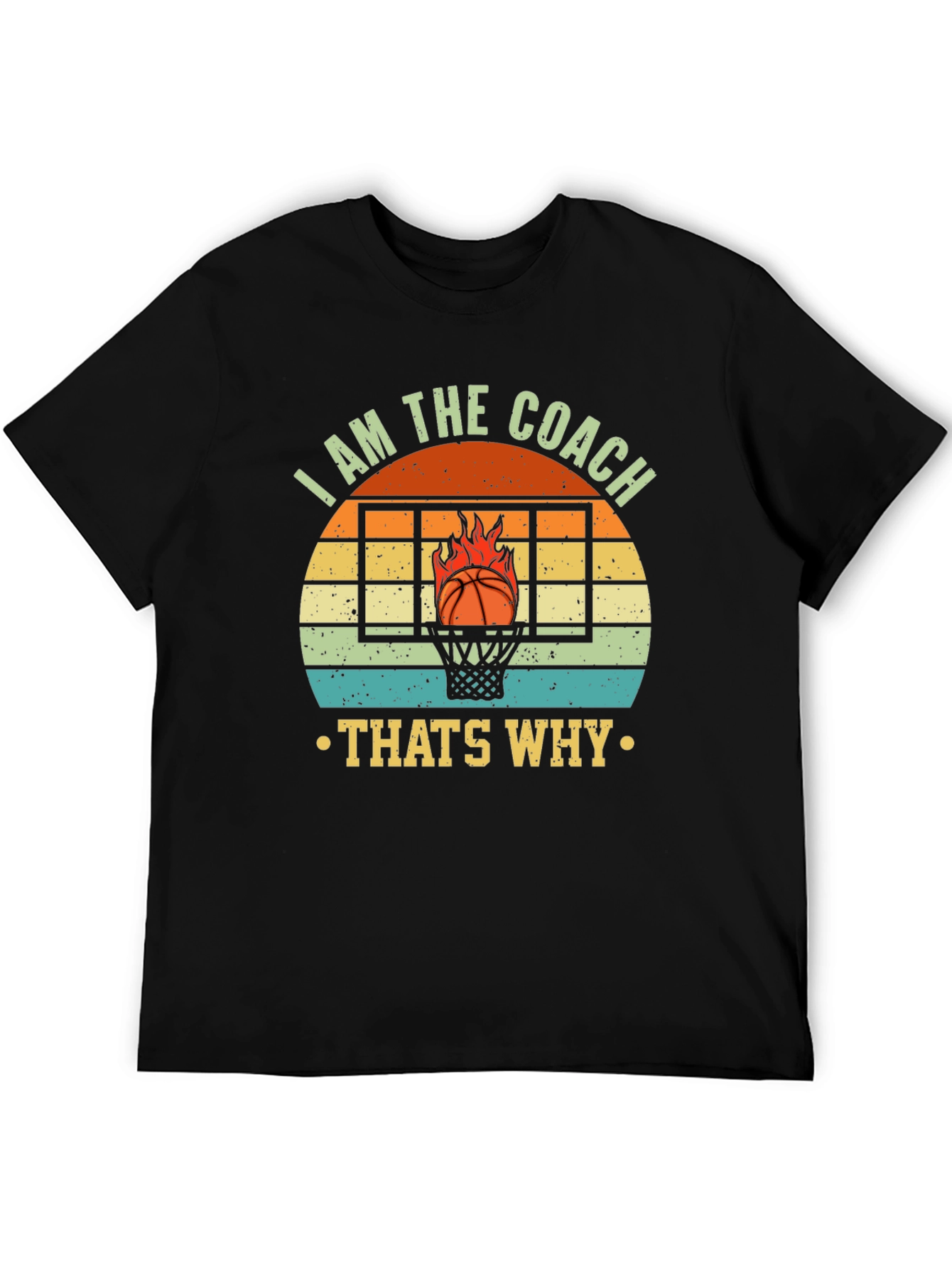 I AM THE COACH Basketball Graphic T-Shirt