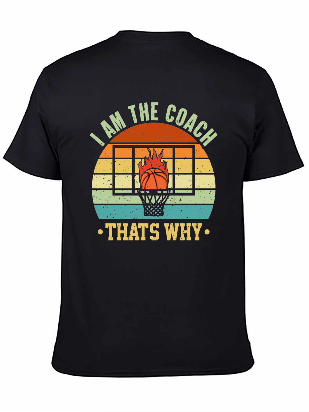 I AM THE COACH Basketball Graphic T-Shirt
