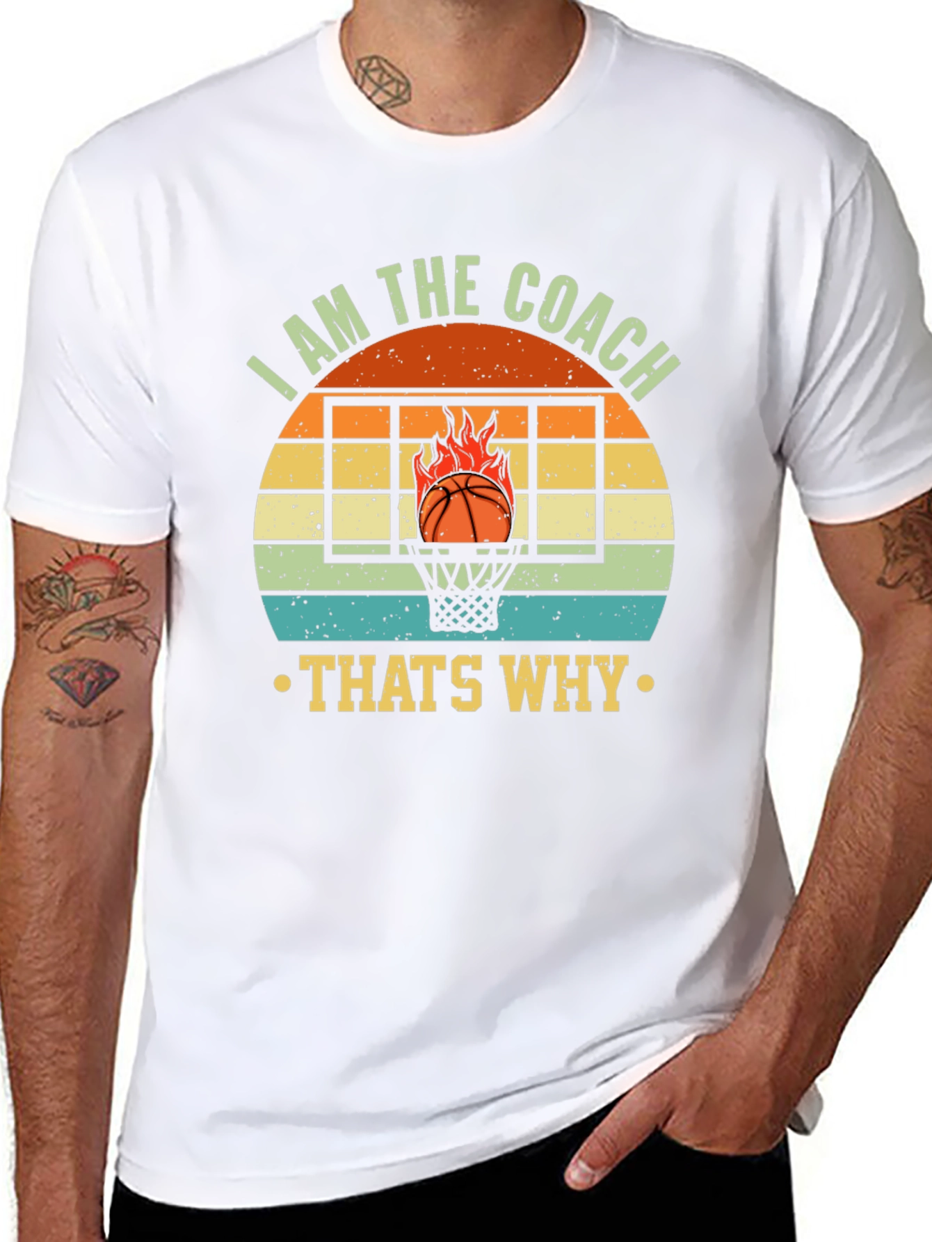 I AM THE COACH Basketball Graphic T-Shirt