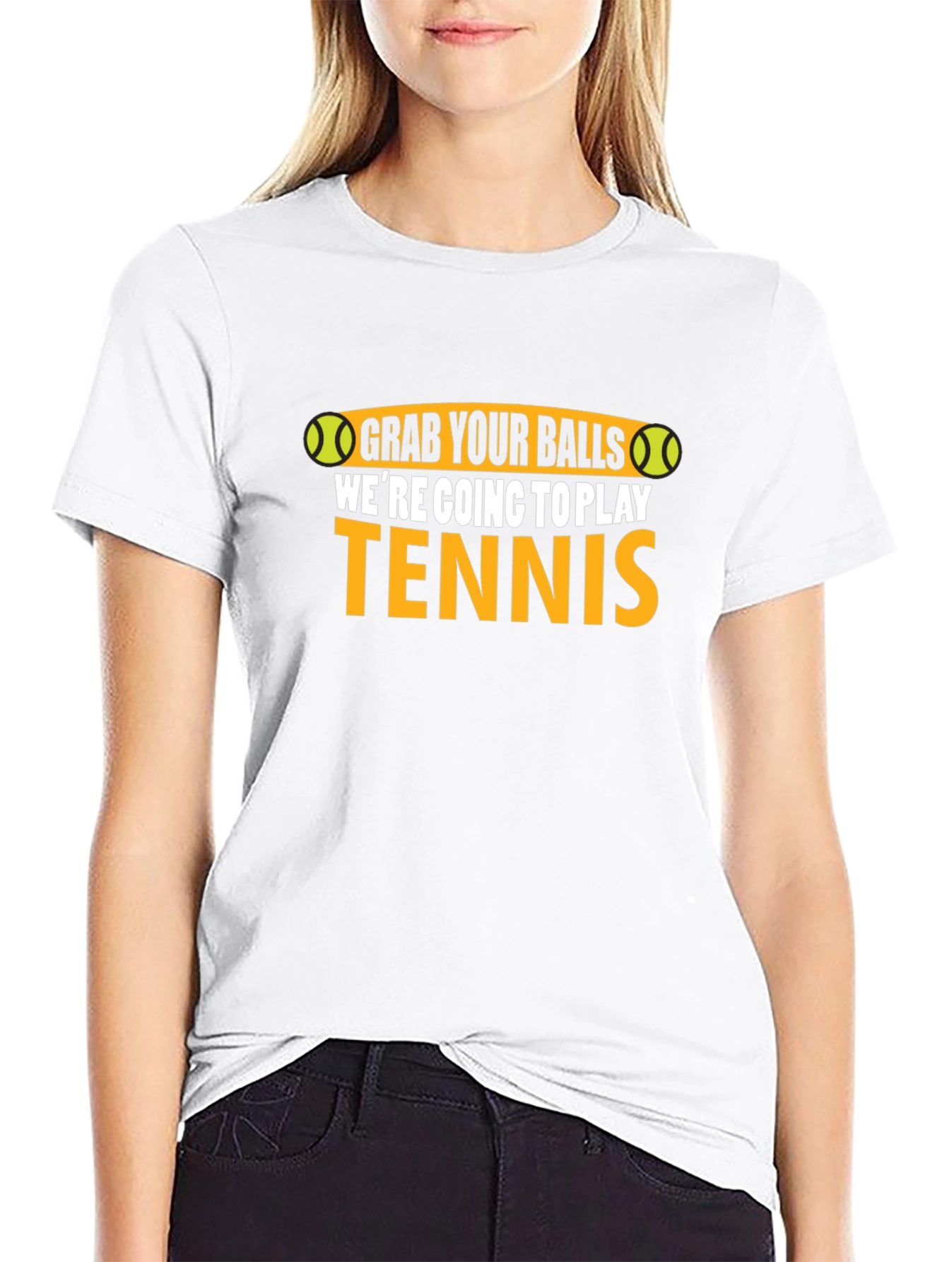 Grab Your Balls Funny Tennis T-Shirt