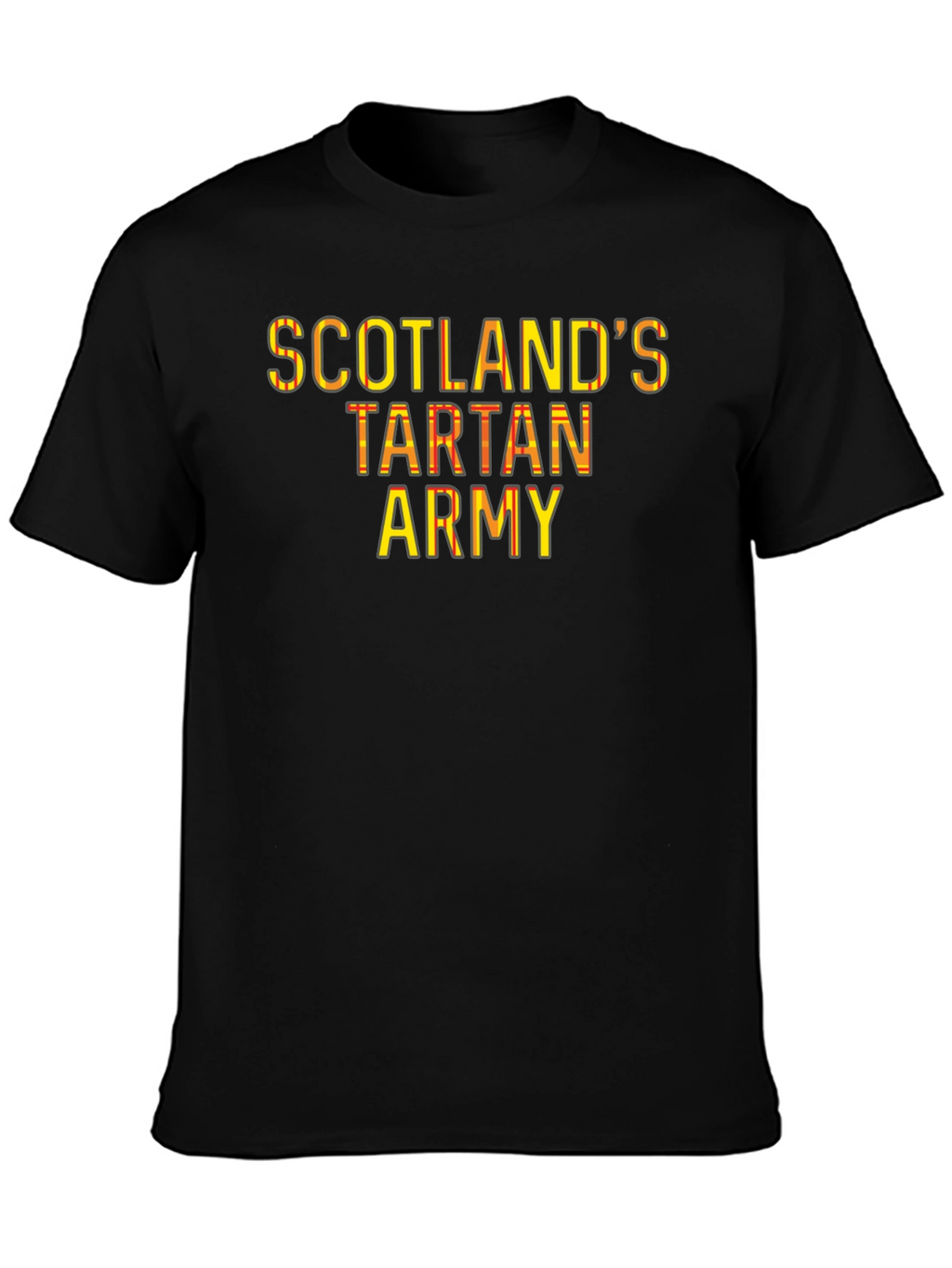 Scotlands Tartan Army Black T-Shirt