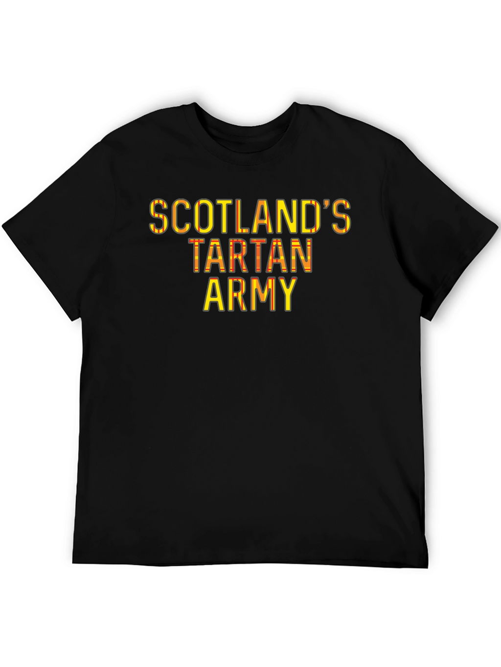 Scotlands Tartan Army Black T-Shirt