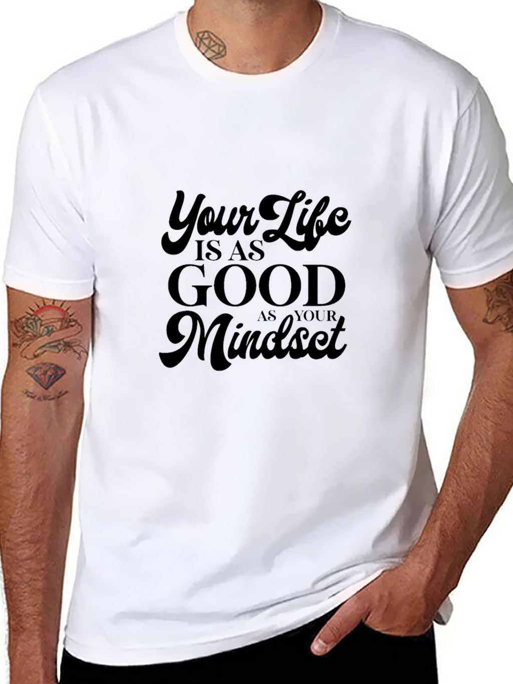 Inspirational Mindset Black T-Shirt