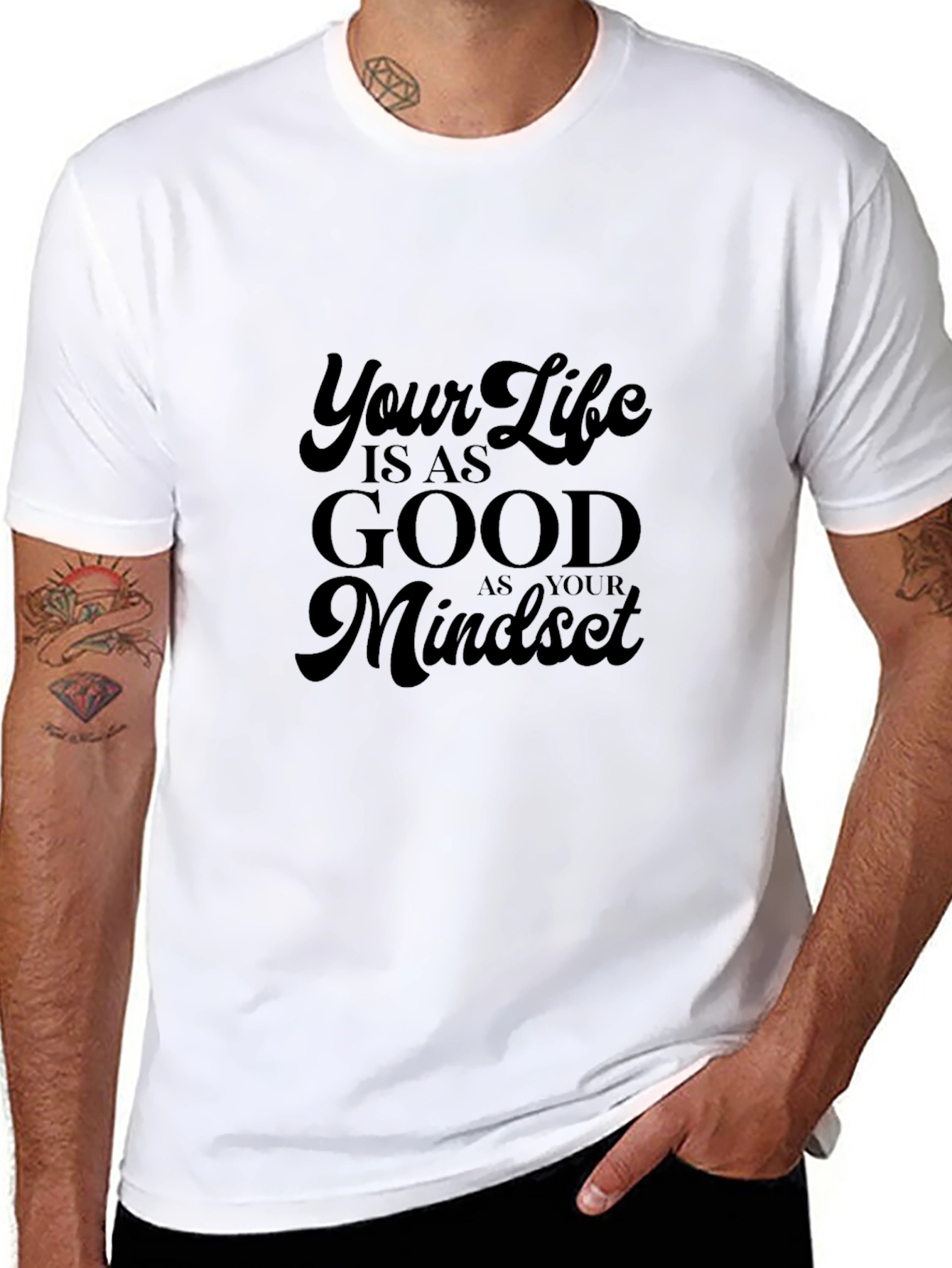 Inspirational Mindset Black T-Shirt