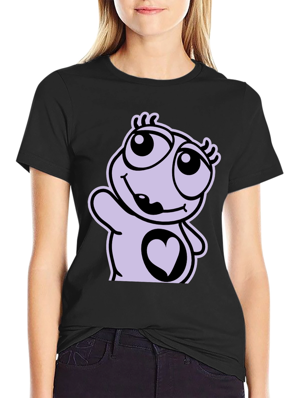 Cute Cartoon Heart T-Shirt