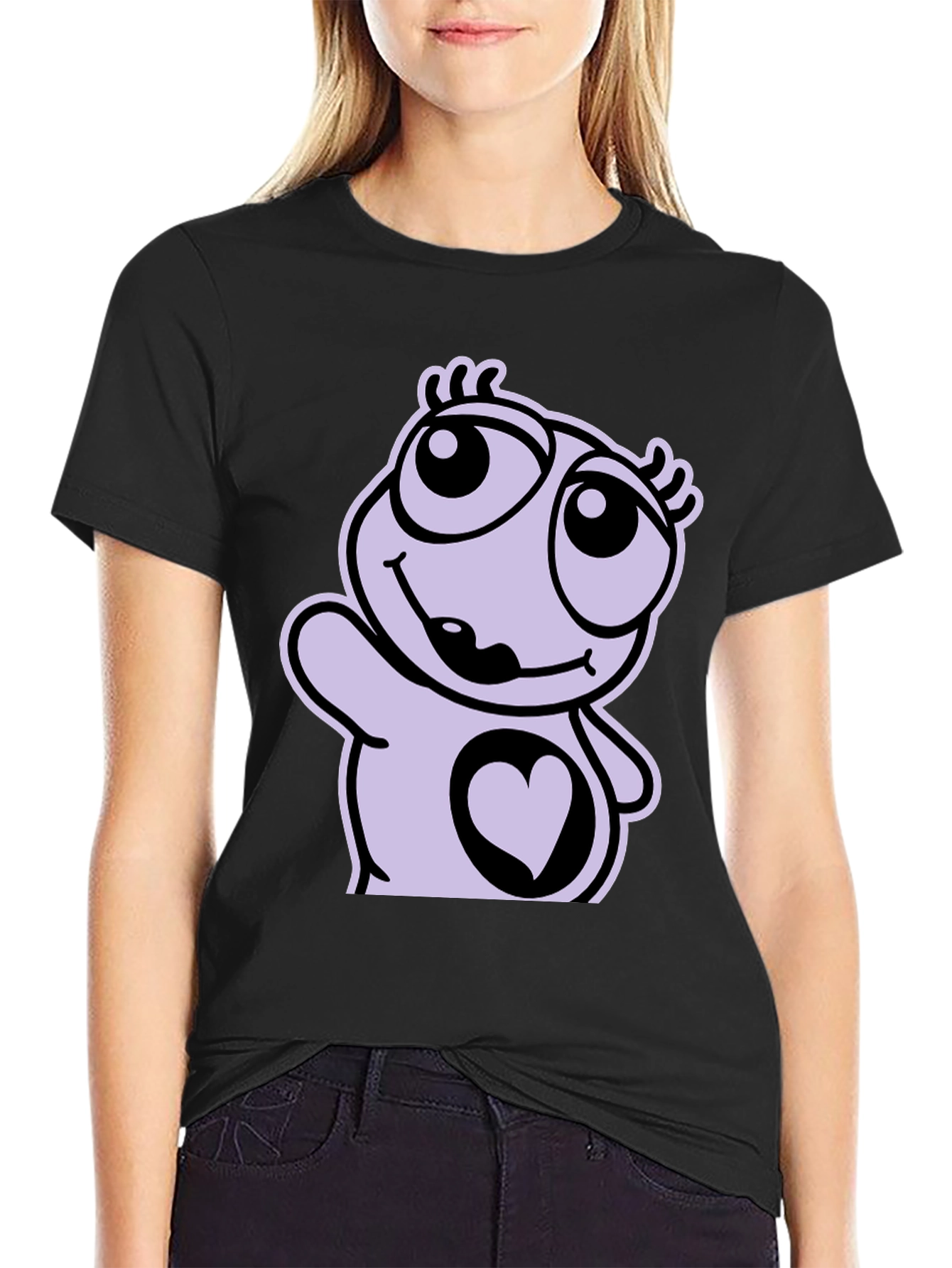 Cute Cartoon Heart T-Shirt
