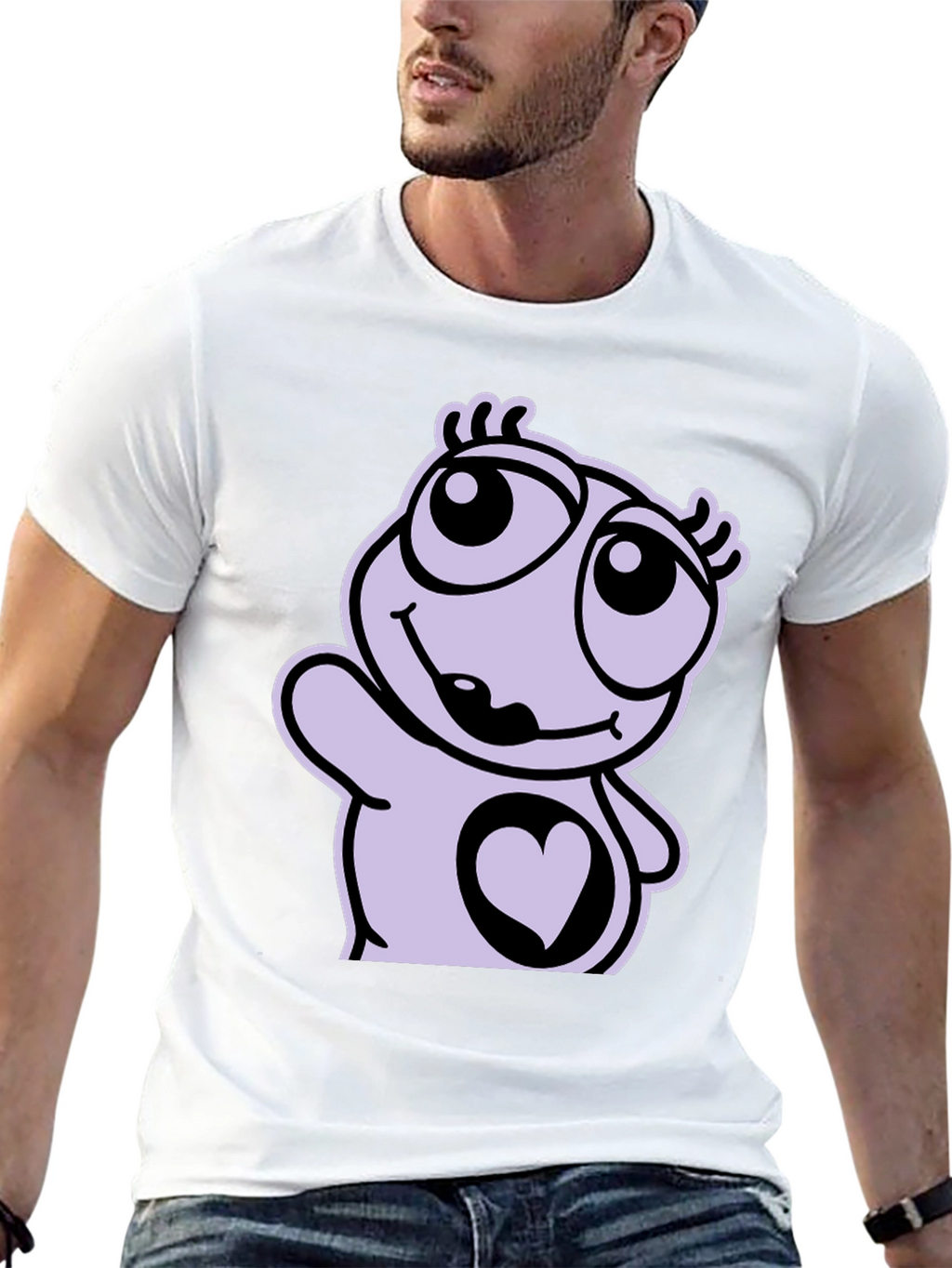 Cute Cartoon Heart T-Shirt