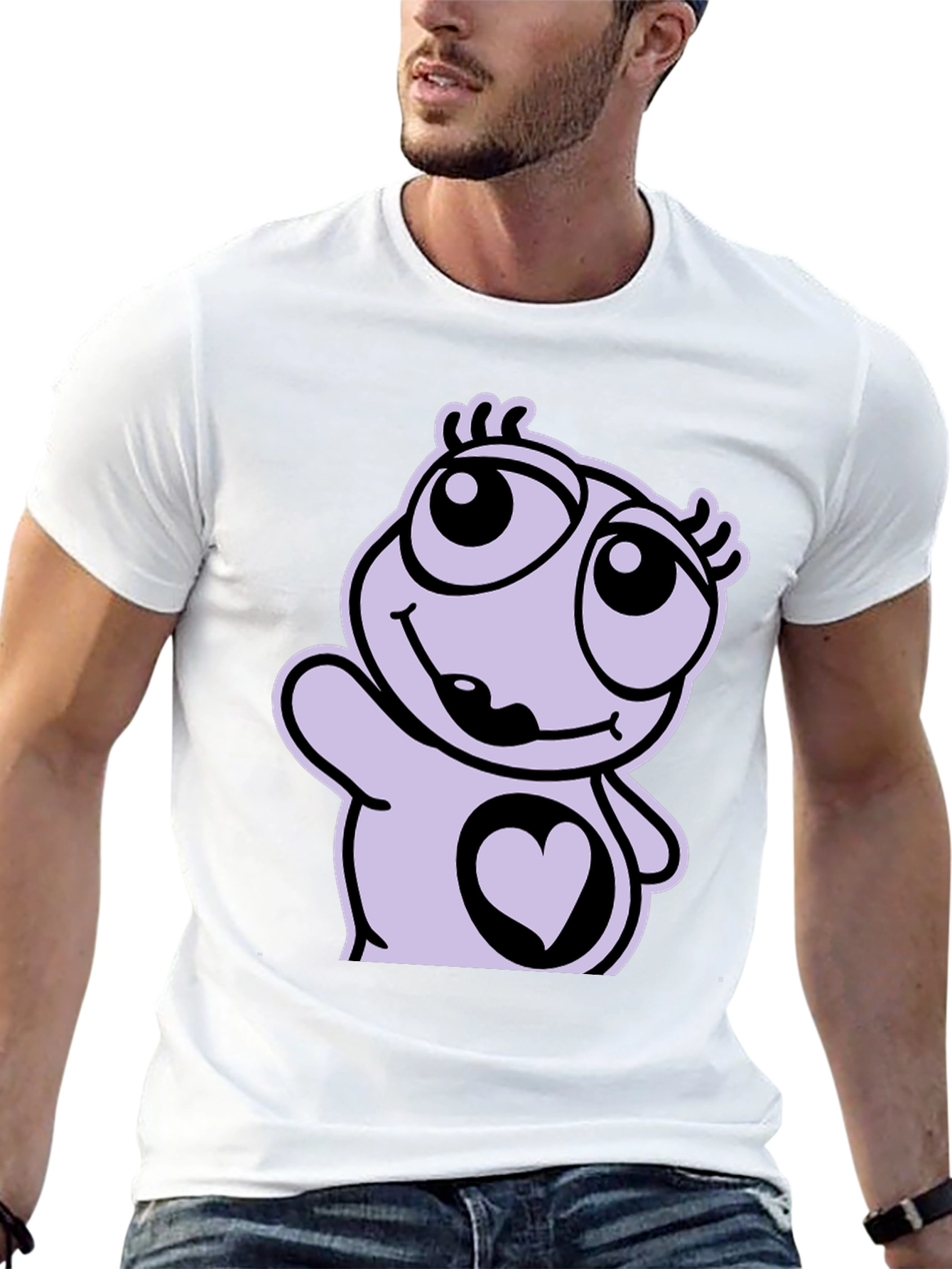 Cute Cartoon Heart T-Shirt