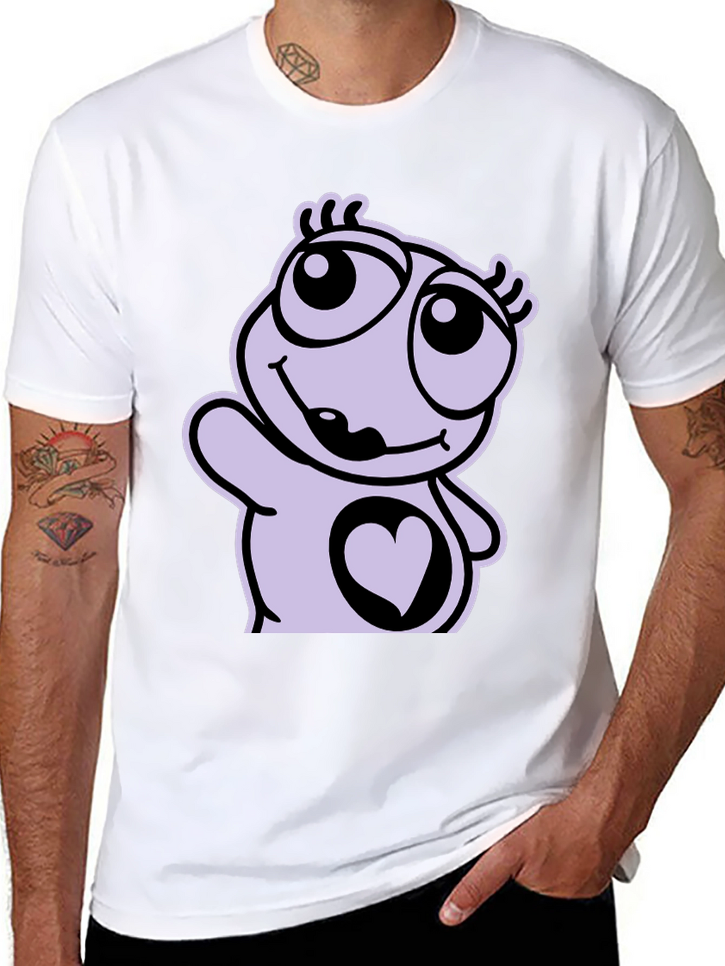 Cute Cartoon Heart T-Shirt
