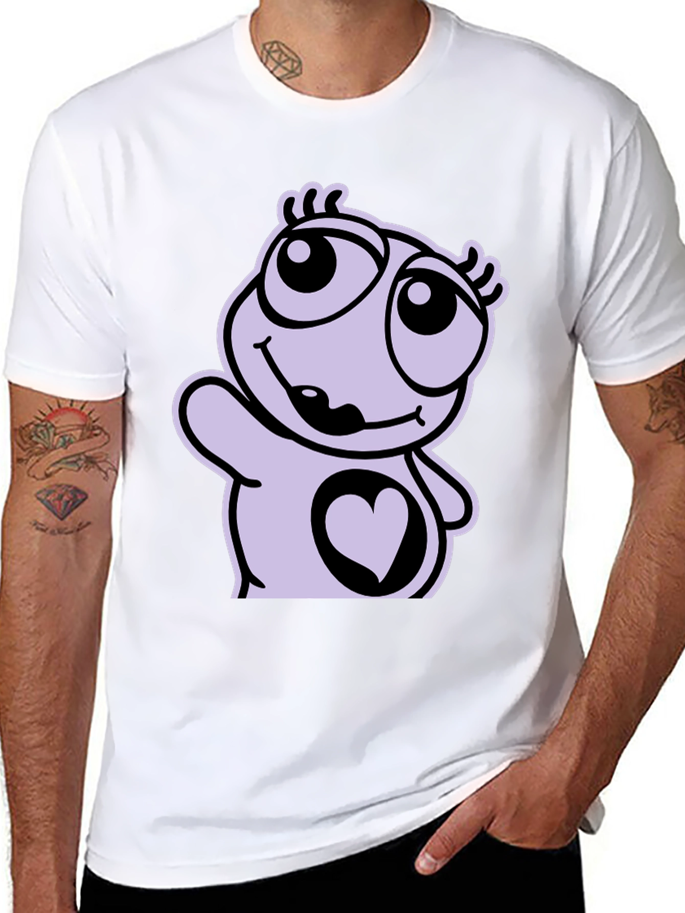 Cute Cartoon Heart T-Shirt