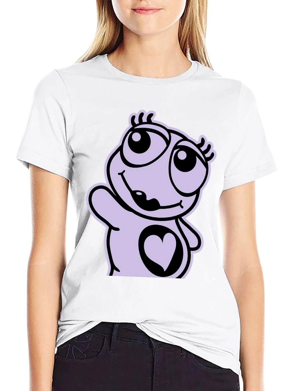 Cute Cartoon Heart T-Shirt