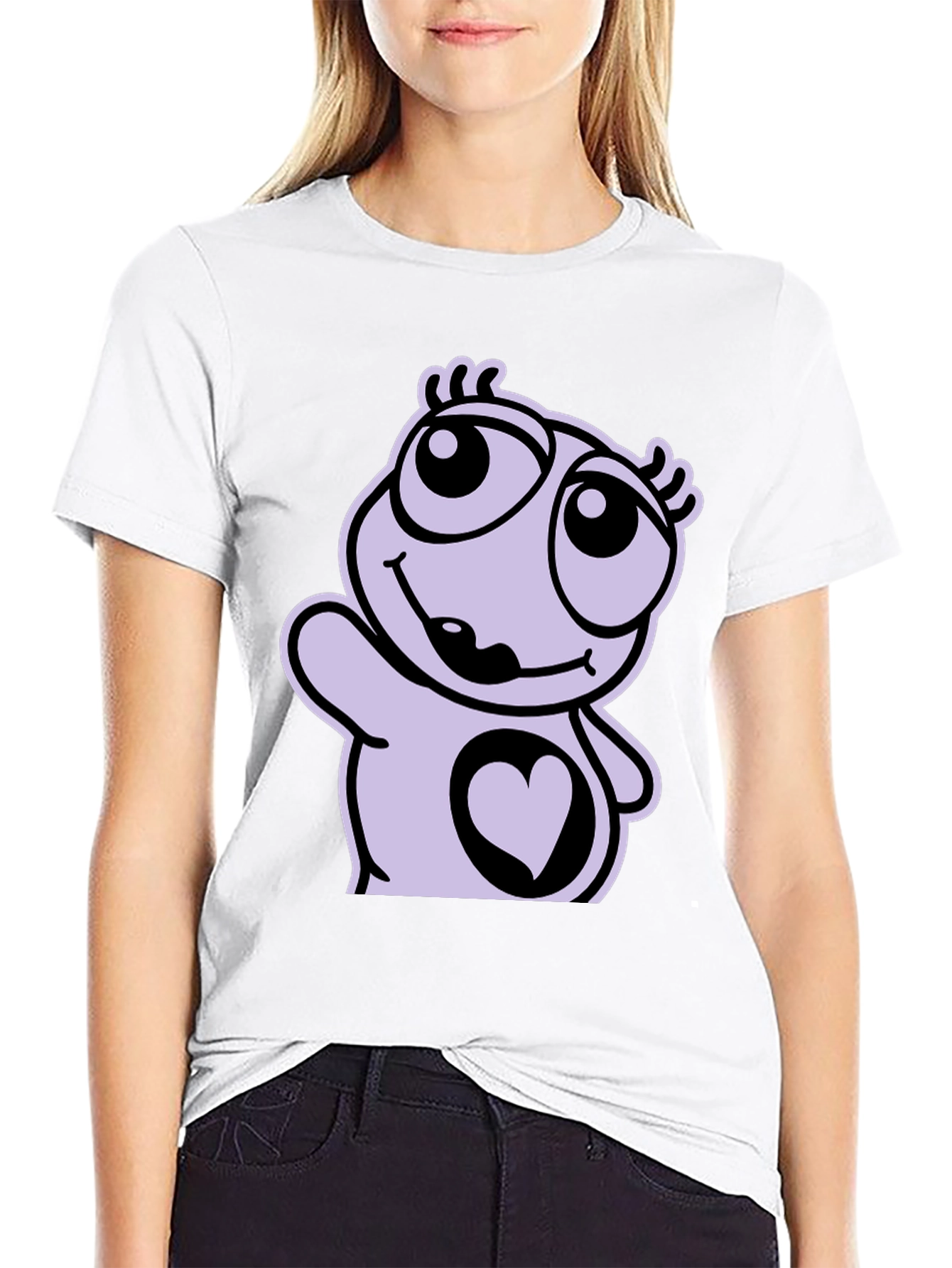 Cute Cartoon Heart T-Shirt