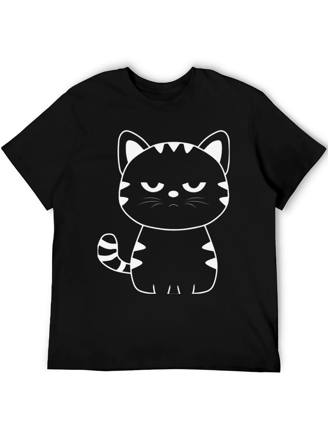 Grumpy Cat Graphic Tee - Mens Black T-Shirt