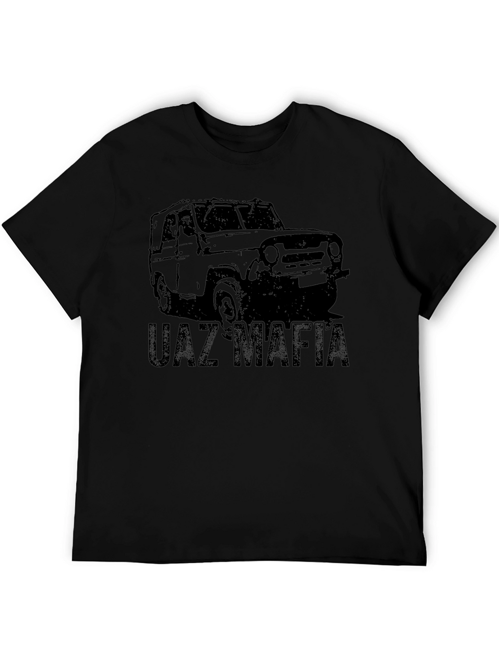 UAZ Mafia Black Graphic Tee
