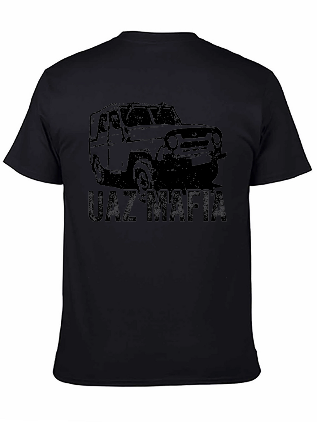 UAZ Mafia Black Graphic Tee