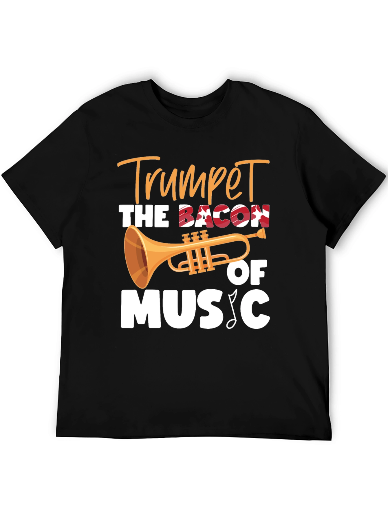 Trumpet Bacon of Music T-Shirt