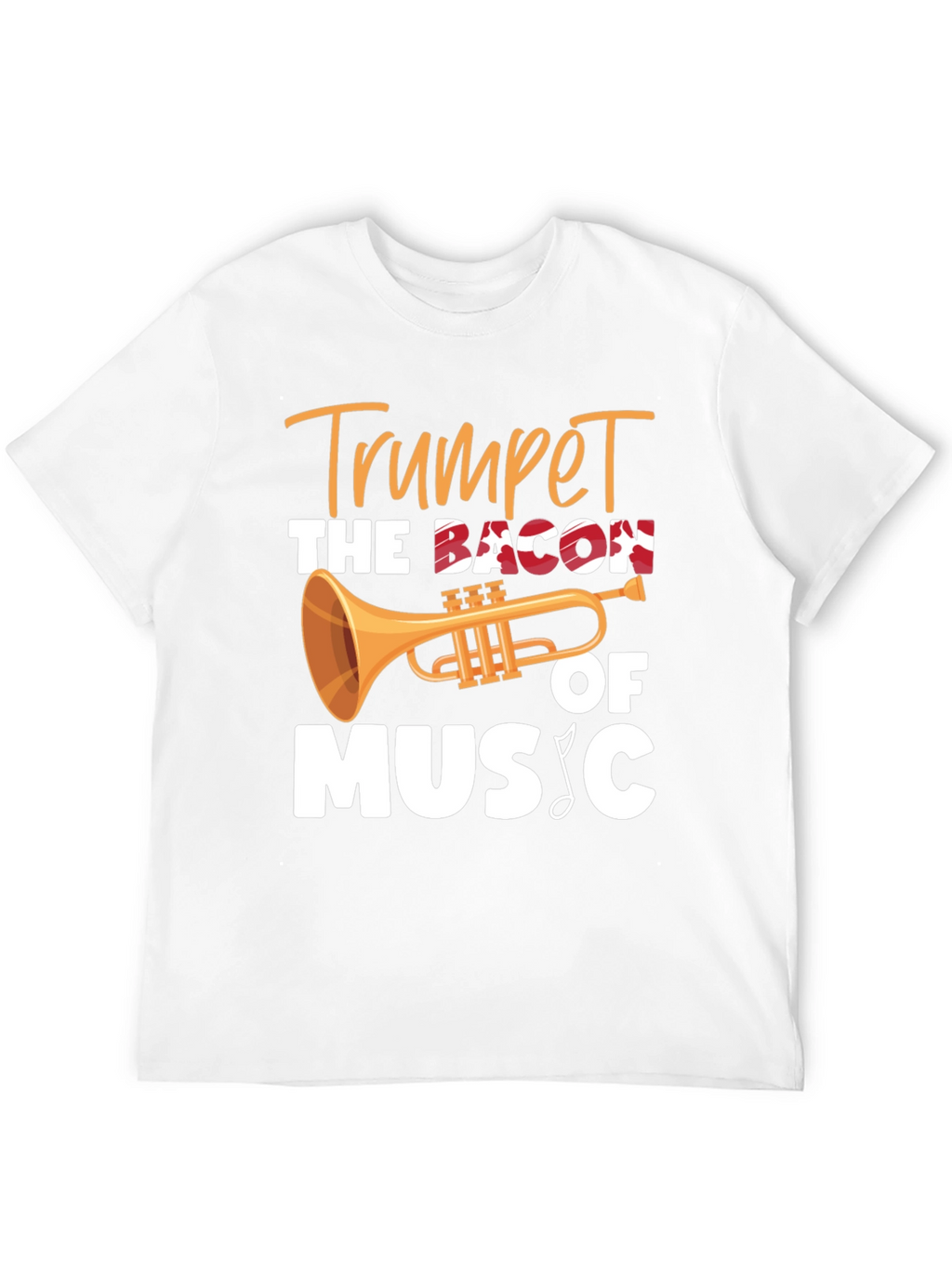 Trumpet Bacon of Music T-Shirt