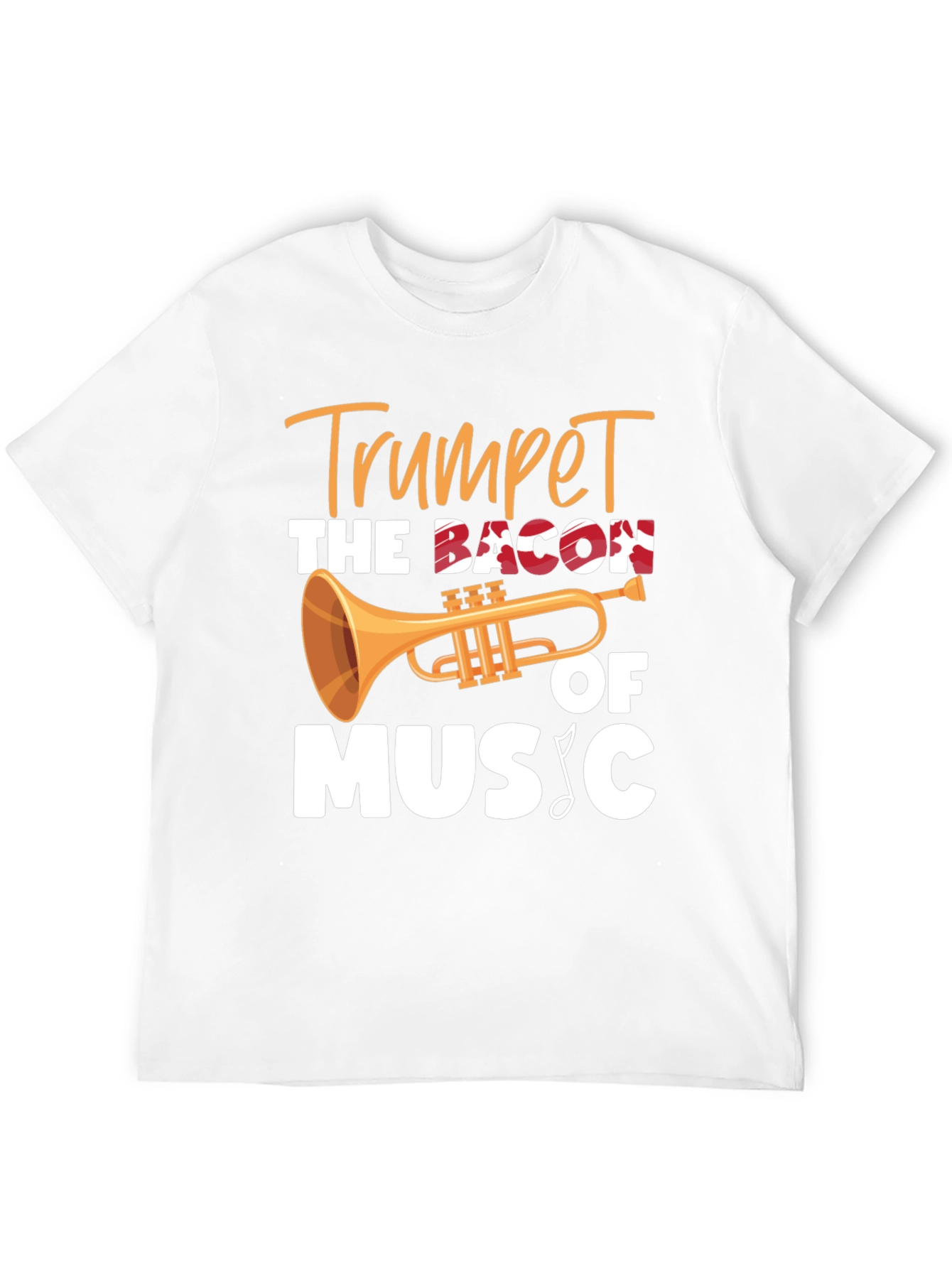 Trumpet Bacon of Music T-Shirt