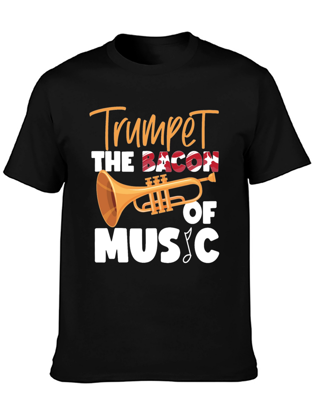 Trumpet Bacon of Music T-Shirt