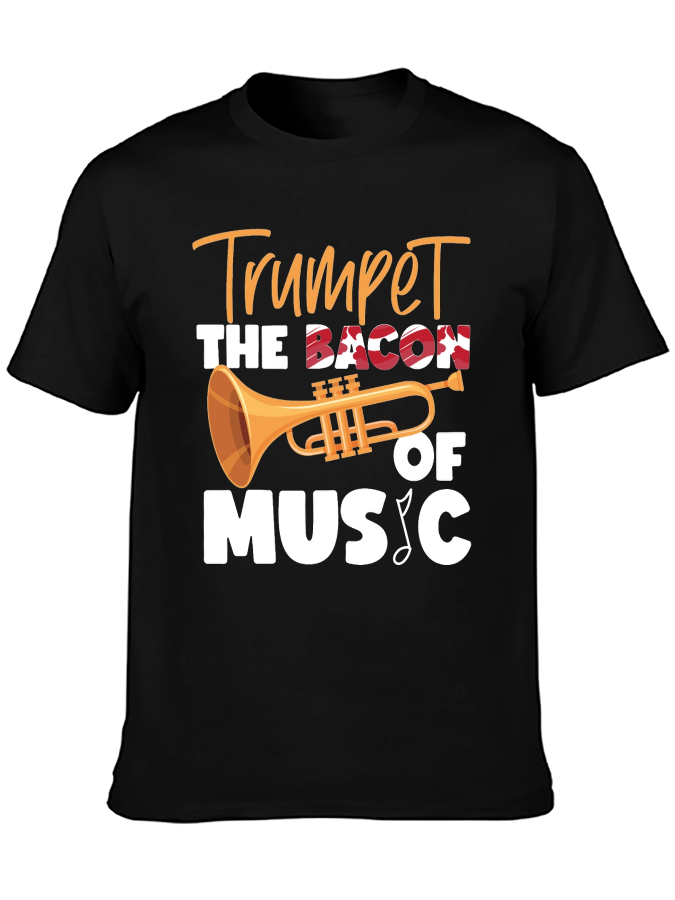 Trumpet Bacon of Music T-Shirt