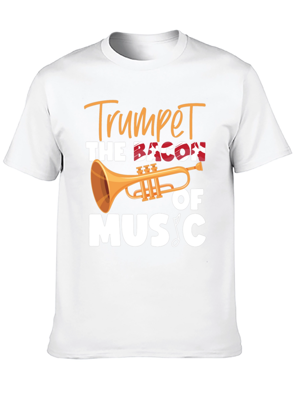Trumpet Bacon of Music T-Shirt