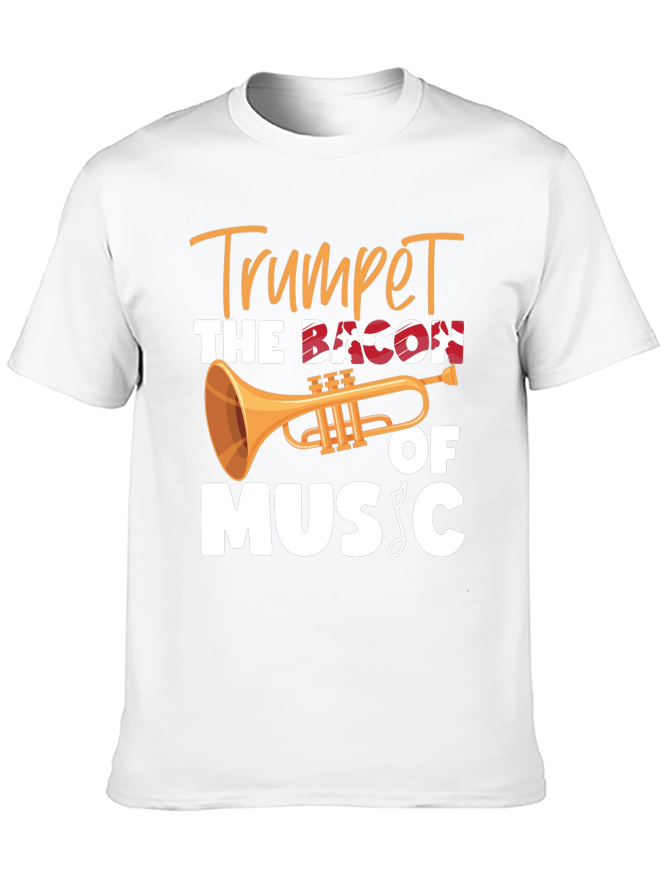 Trumpet Bacon of Music T-Shirt