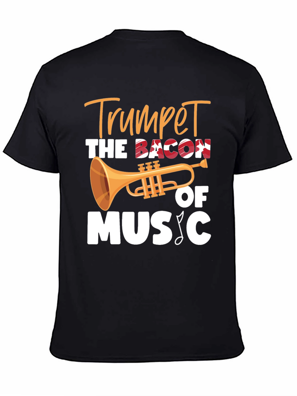 Trumpet Bacon of Music T-Shirt