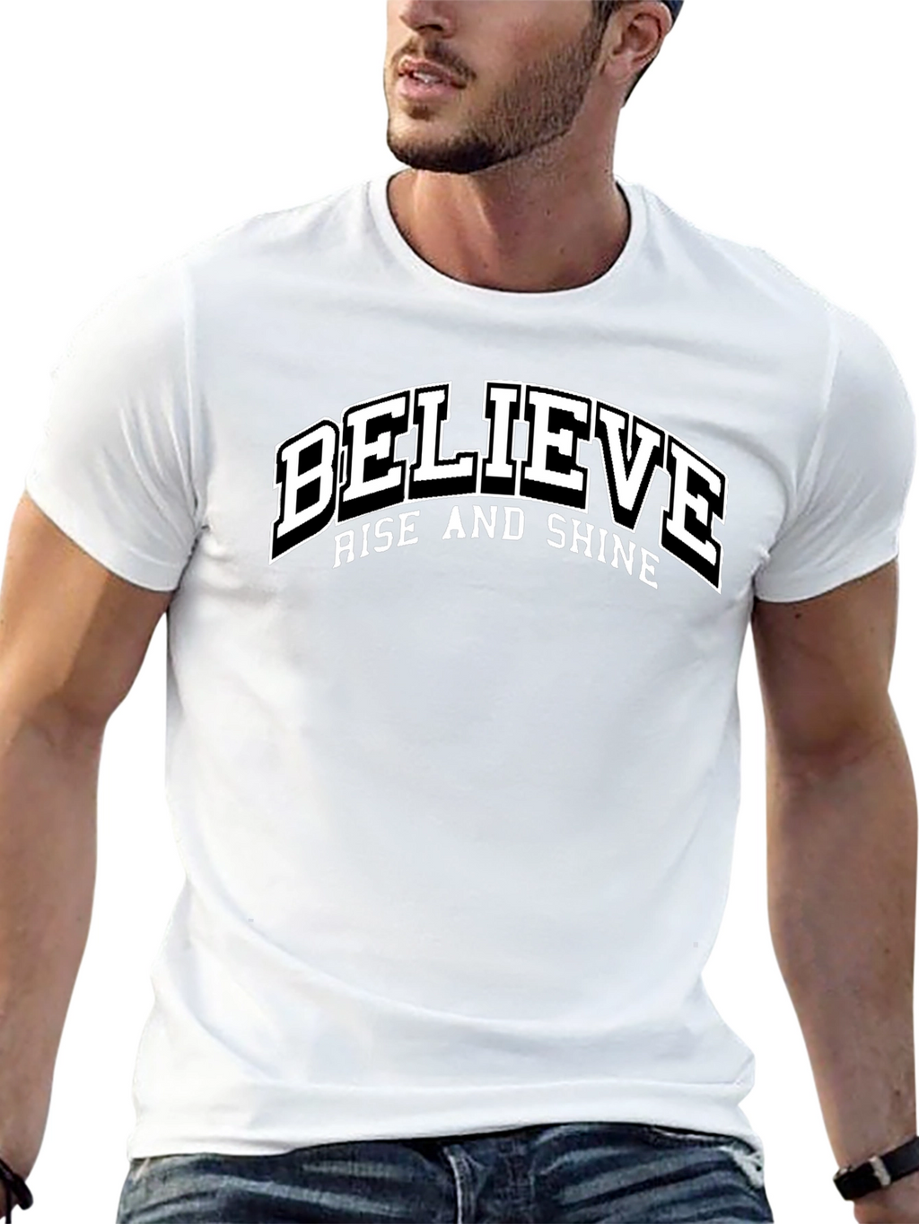Believe Rise and Shine Graphic Tee - Black