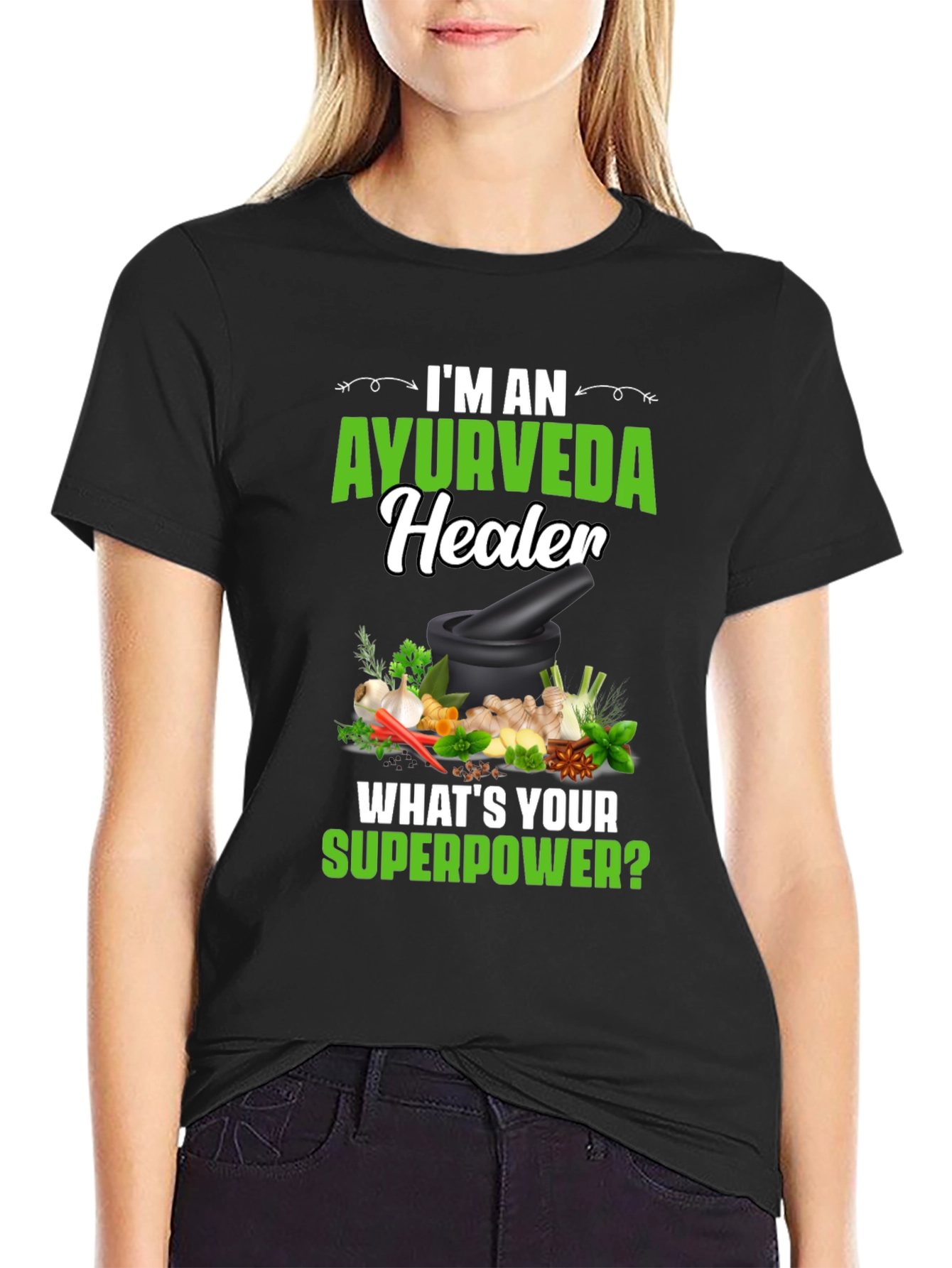 Ayurveda Healer T-Shirt: Herbal Remedy Superpower