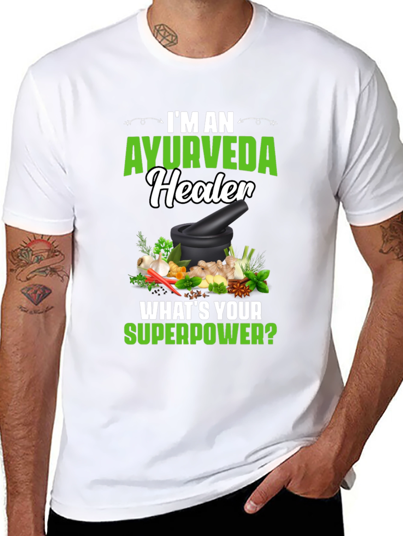 Ayurveda Healer T-Shirt: Herbal Remedy Superpower