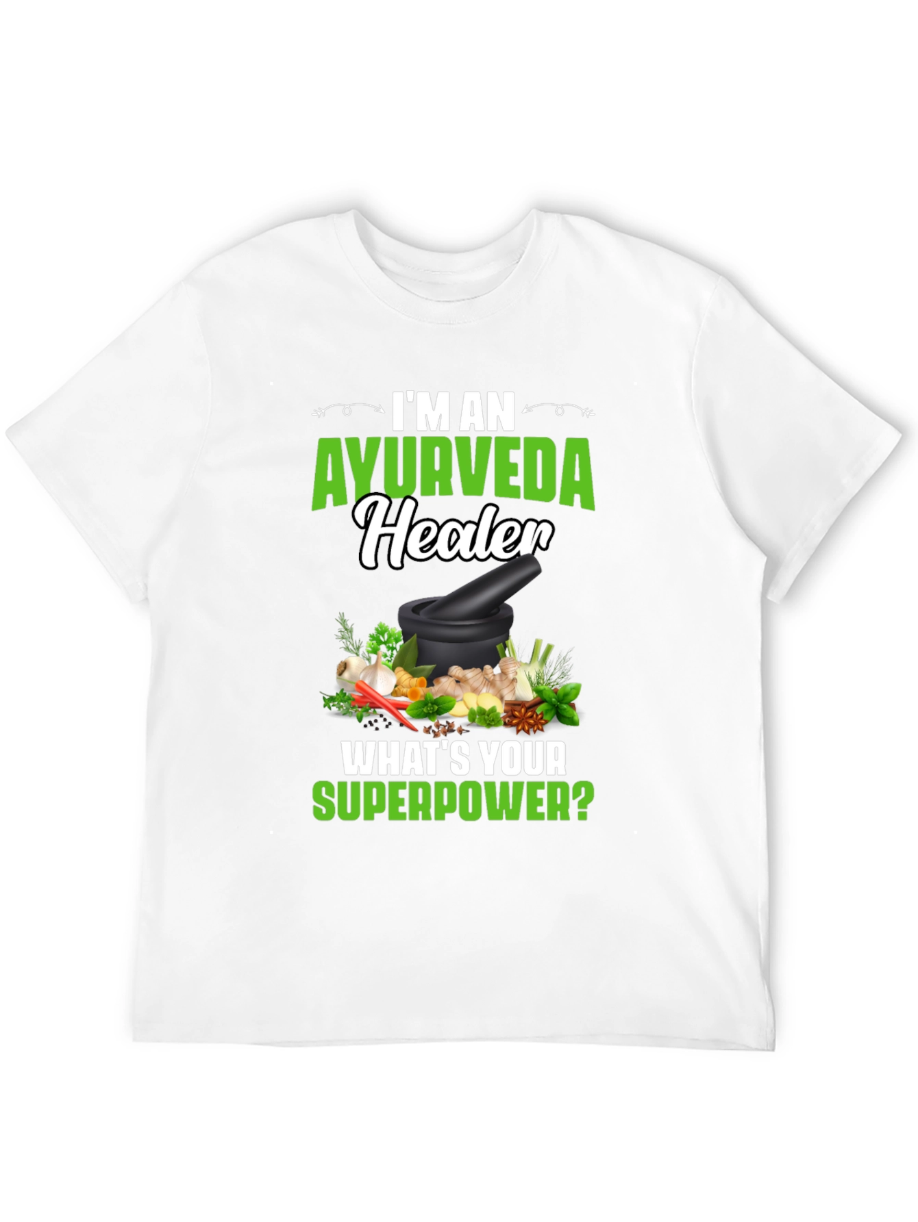 Ayurveda Healer T-Shirt: Herbal Remedy Superpower