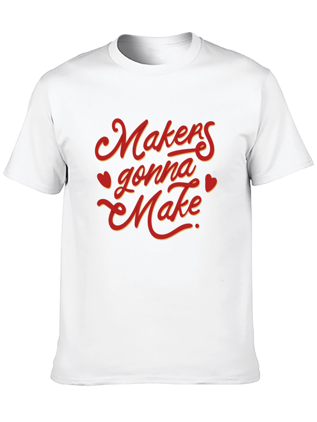 Makers Gonna Make Graphic Tee - Black Cotton T-Shirt