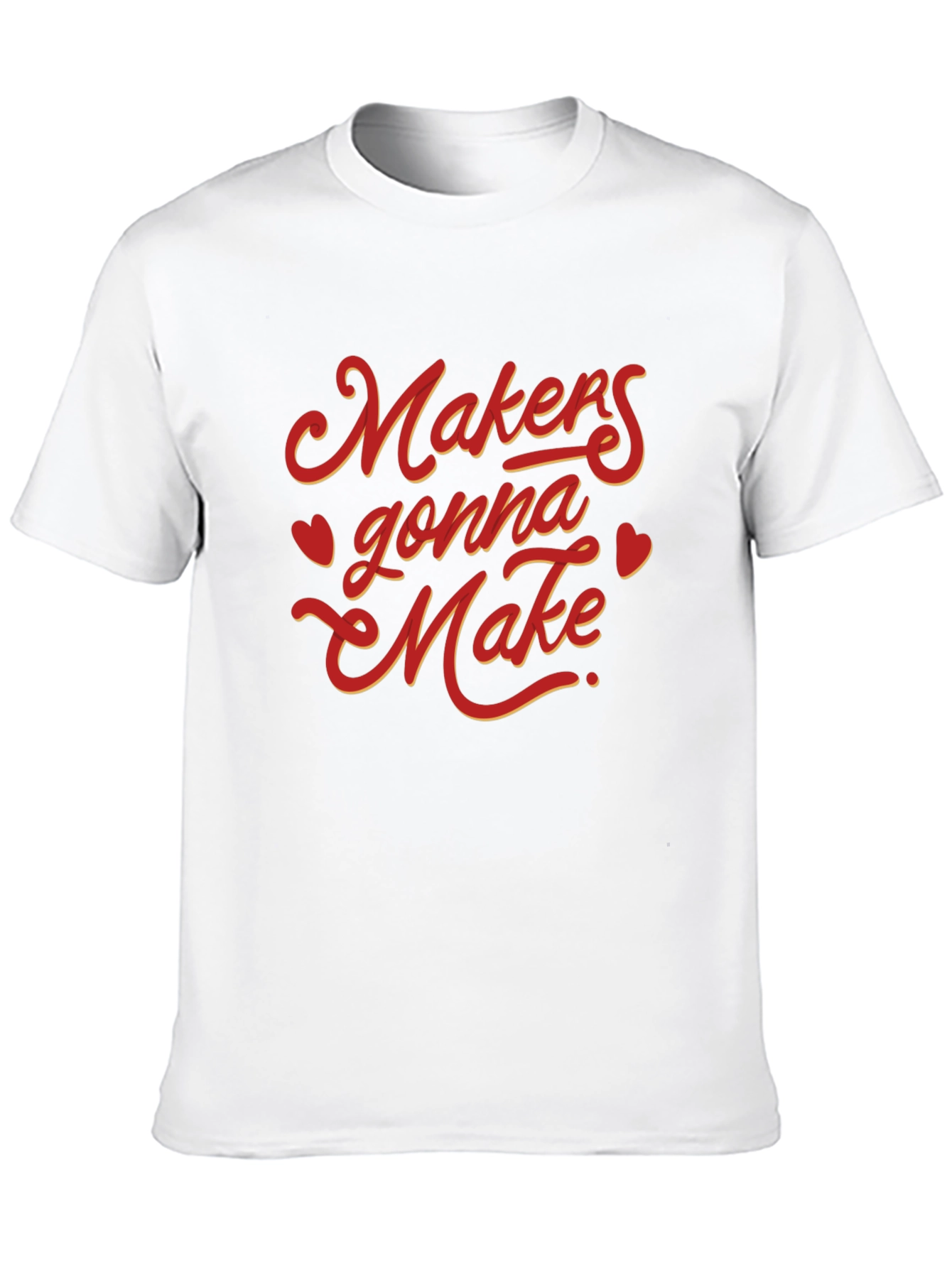 Makers Gonna Make Graphic Tee - Black Cotton T-Shirt